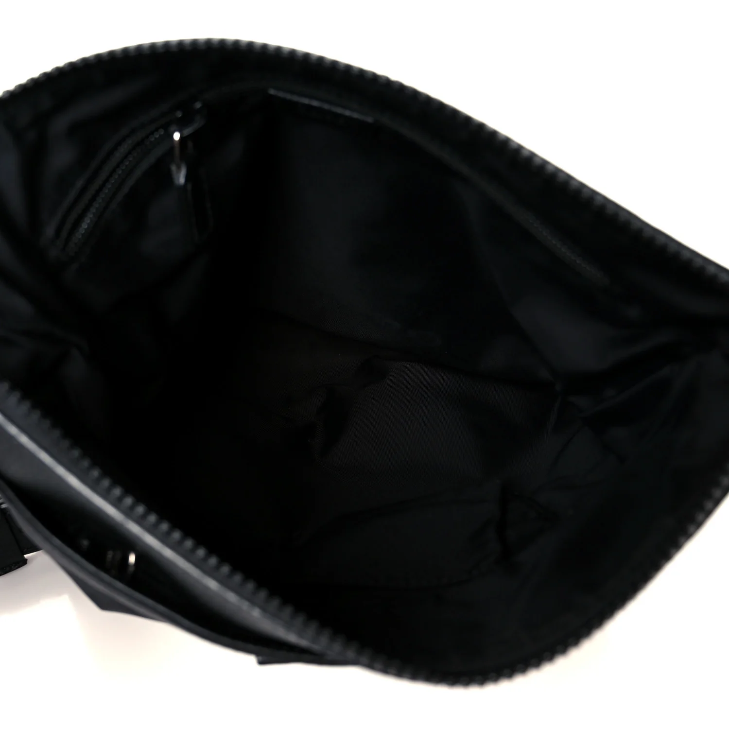 Nylon Monogram Dollar Calfskin Flat Messenger Bag Black - Image 5