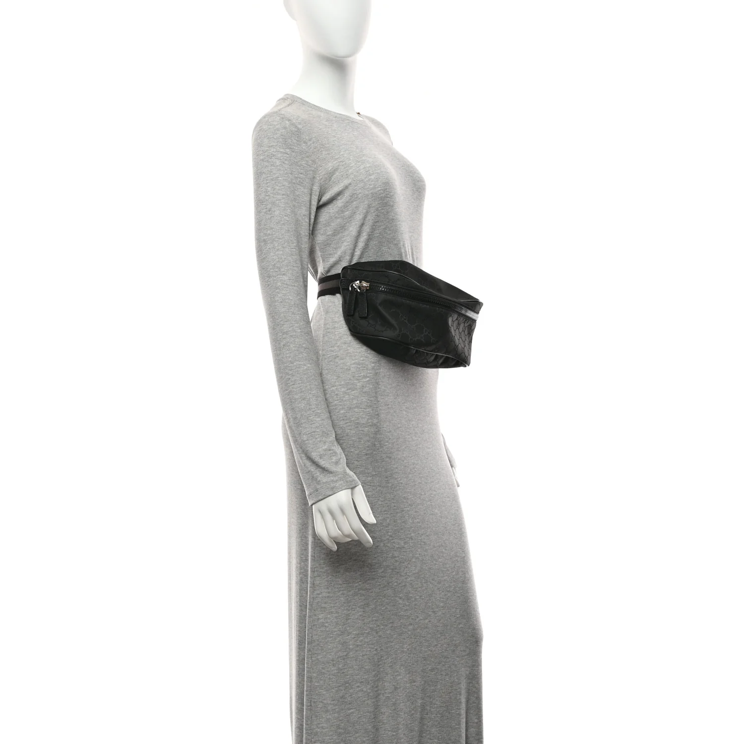 Nylon Monogram Fanny Pack Belt Bag Black - Image 2