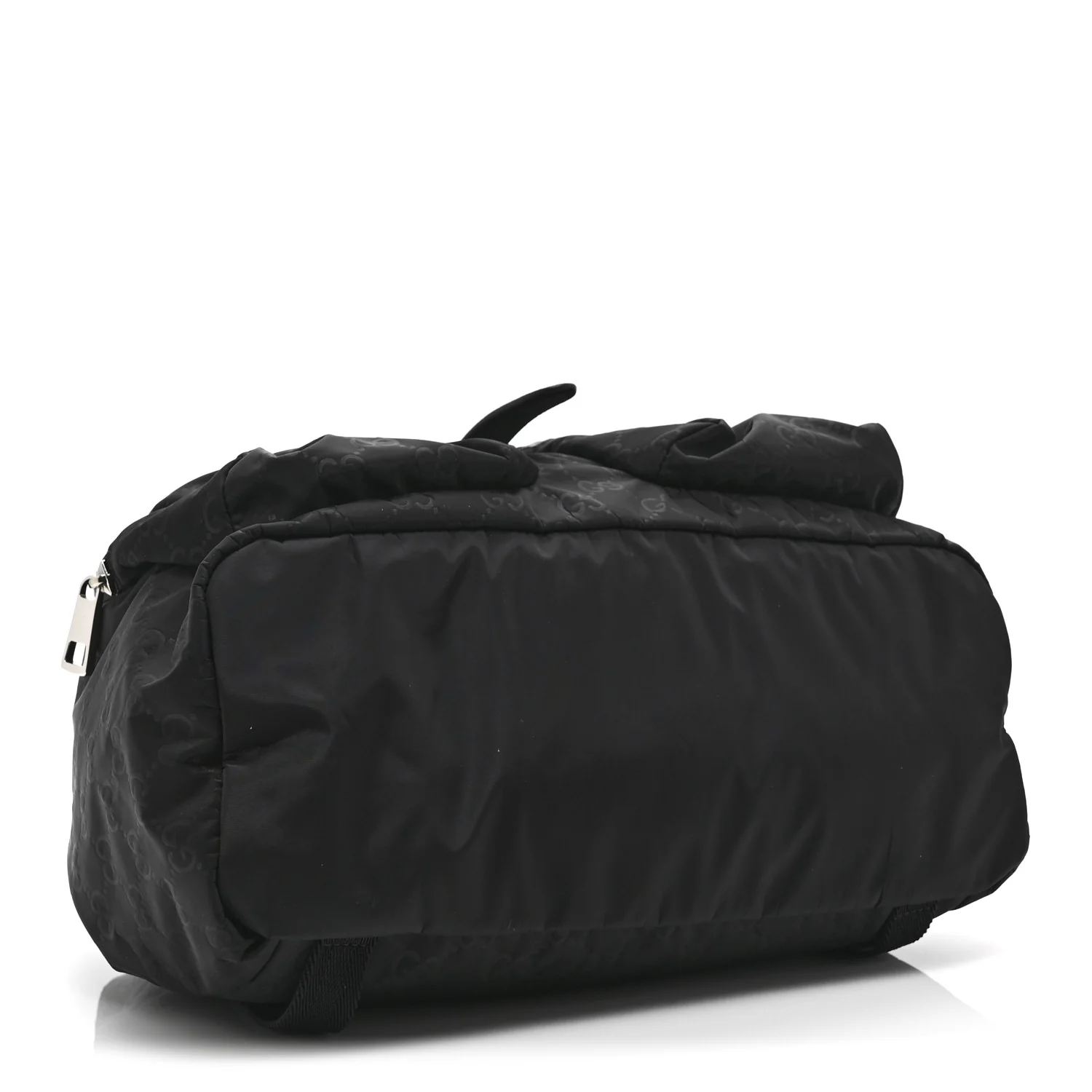 Nylon Monogram Medium Light Single Buckle Backpack Black - Image 4