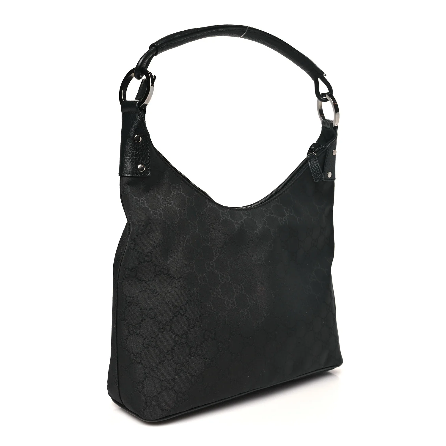 Nylon Monogram Small Hobo Black - Image 3