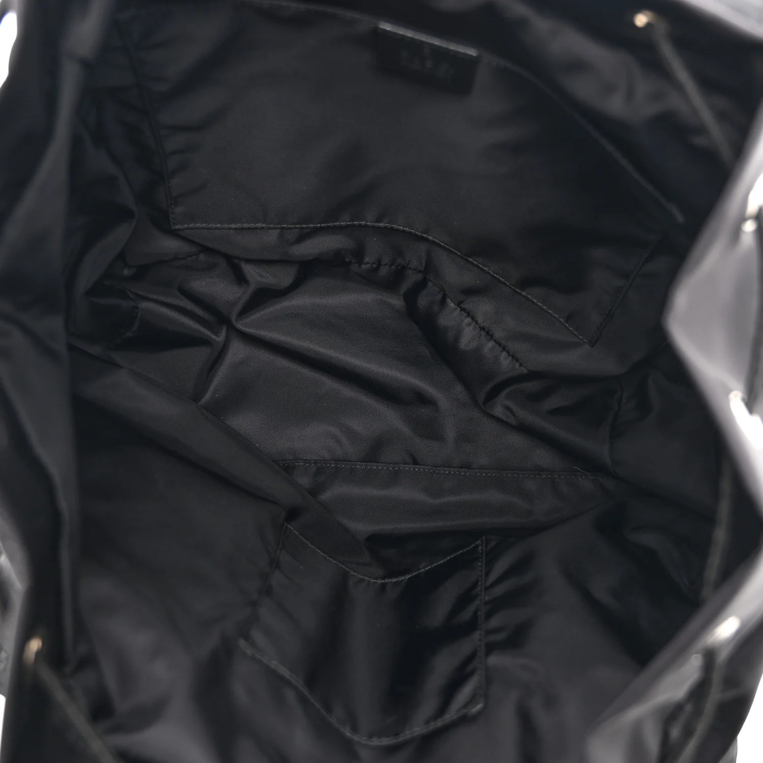 Nylon Monogram Small Single Buckle Backpack Black - Image 5