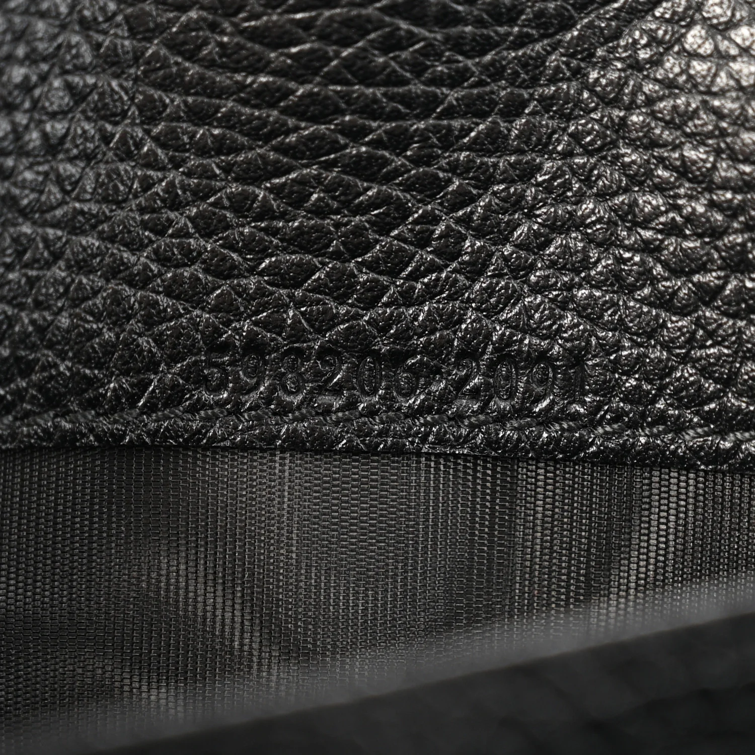 Pebbled Calfskin Large Soho Continental Wallet Black - Image 8