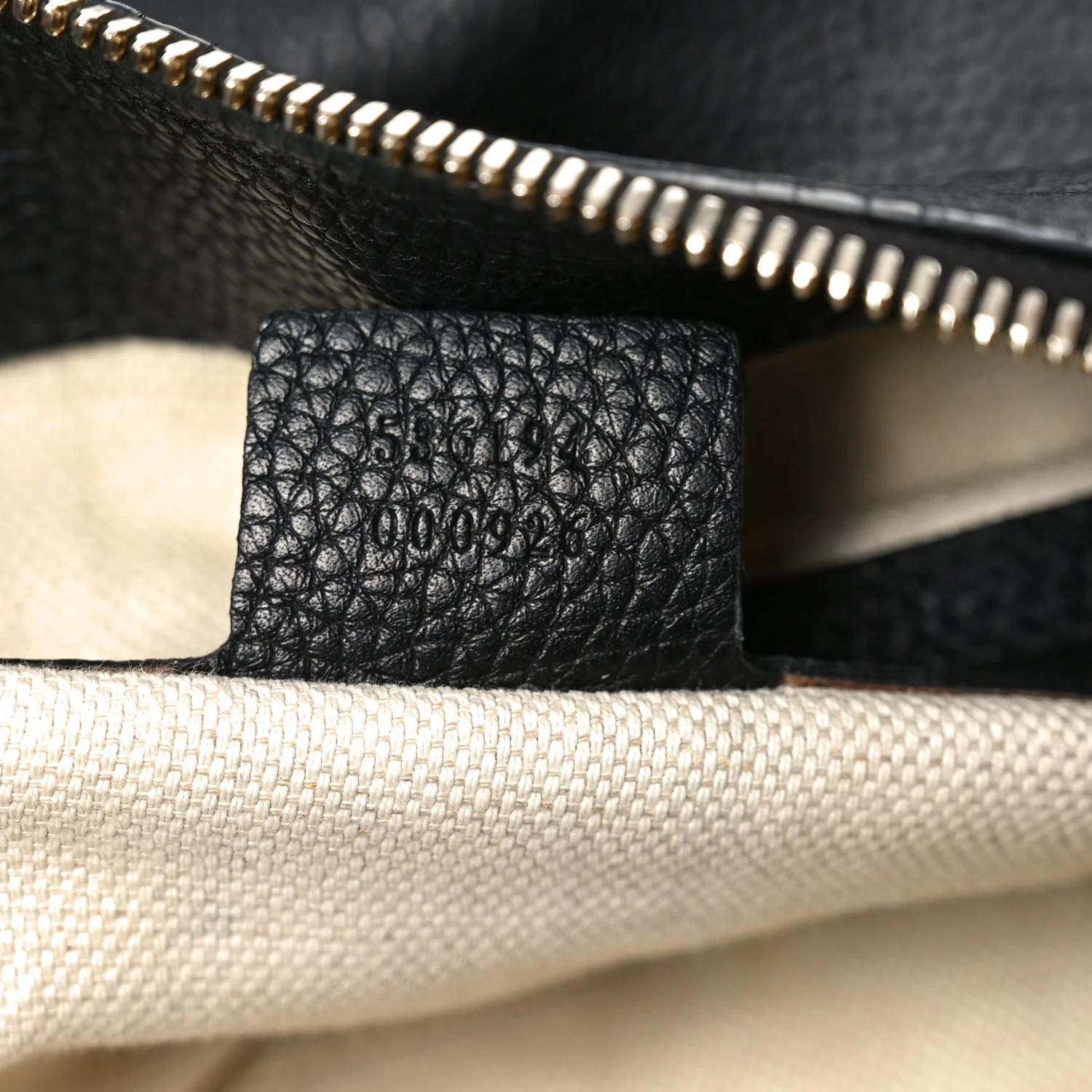 Pebbled Calfskin Large Soho Hobo Black - Image 7