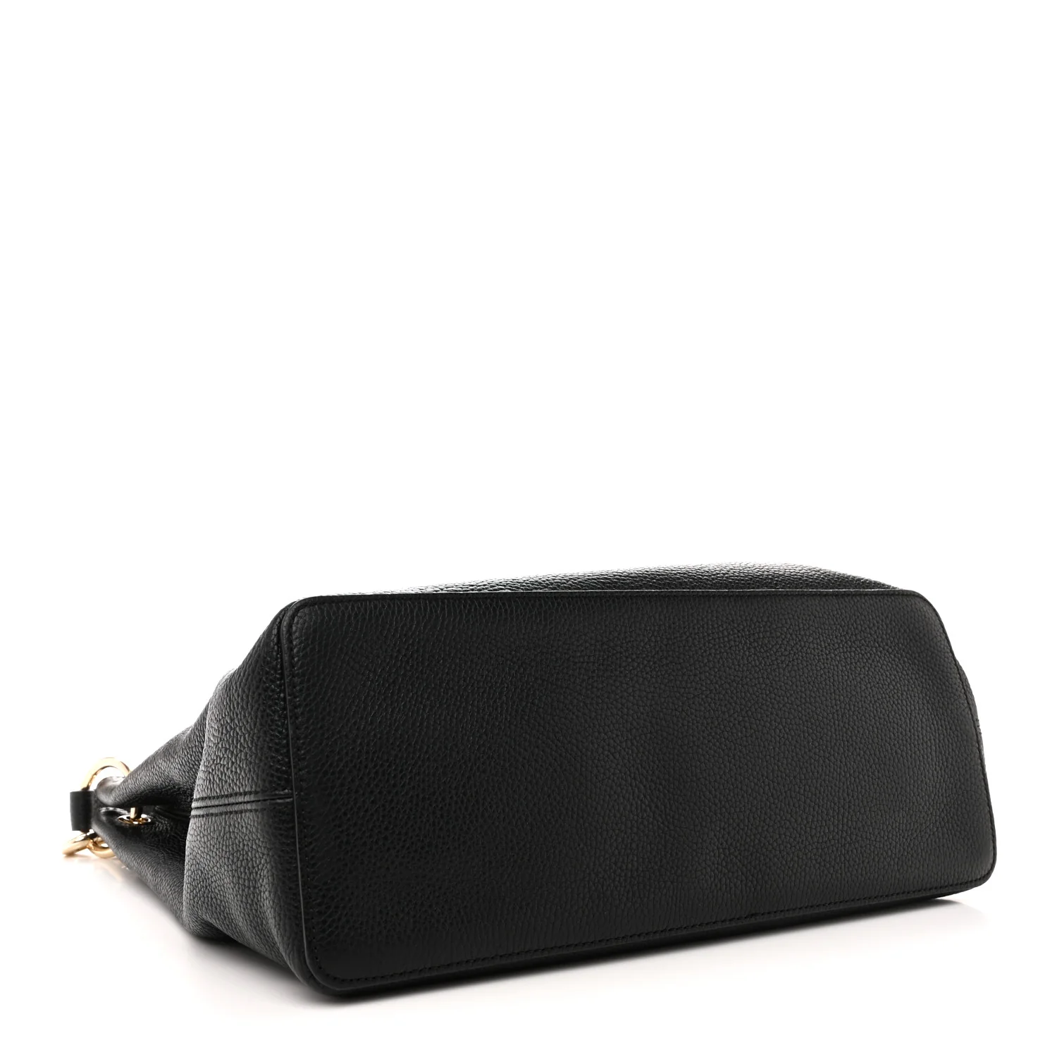 Pebbled Calfskin Large Soho Hobo Black - Image 4
