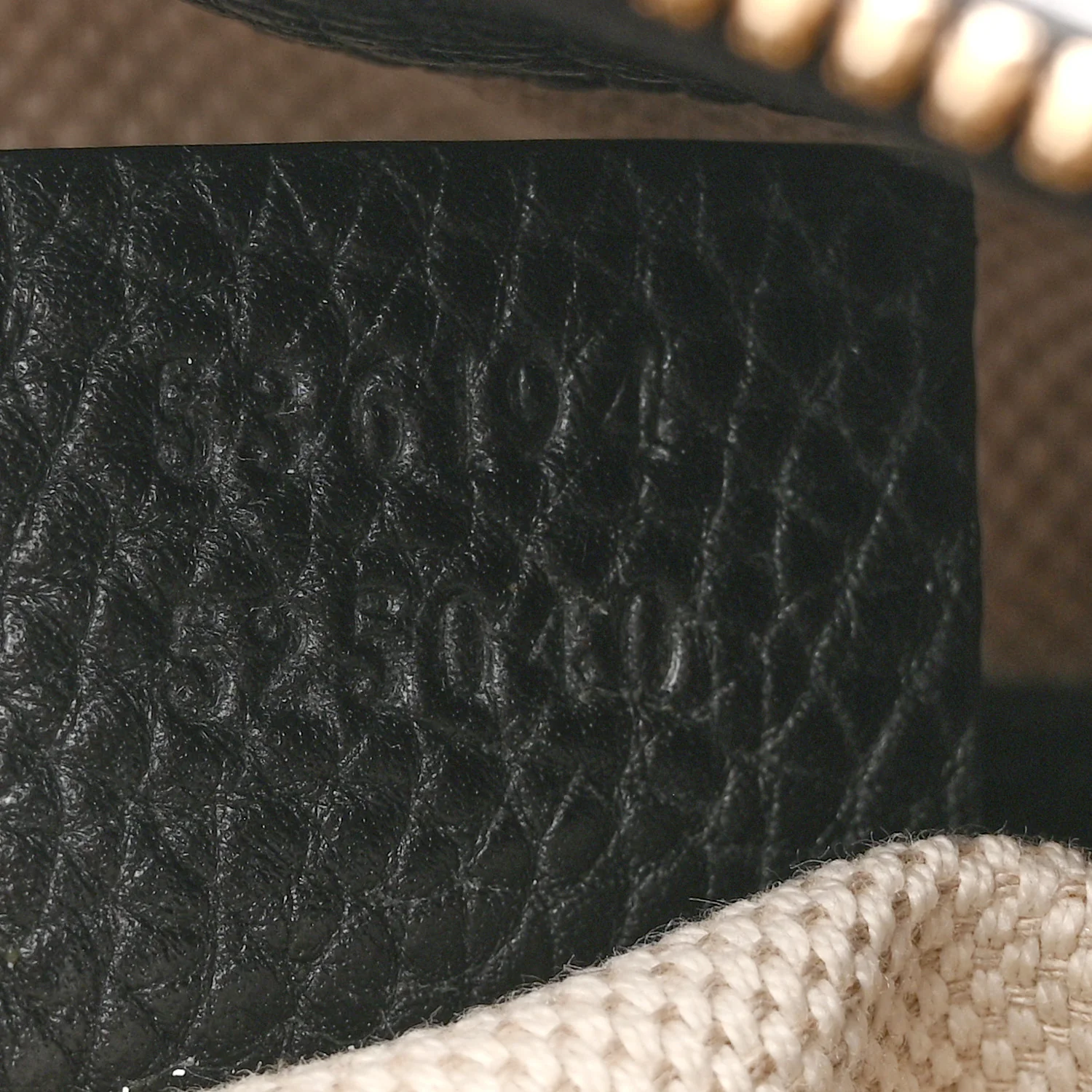 Pebbled Calfskin Large Soho Hobo Black - Image 7