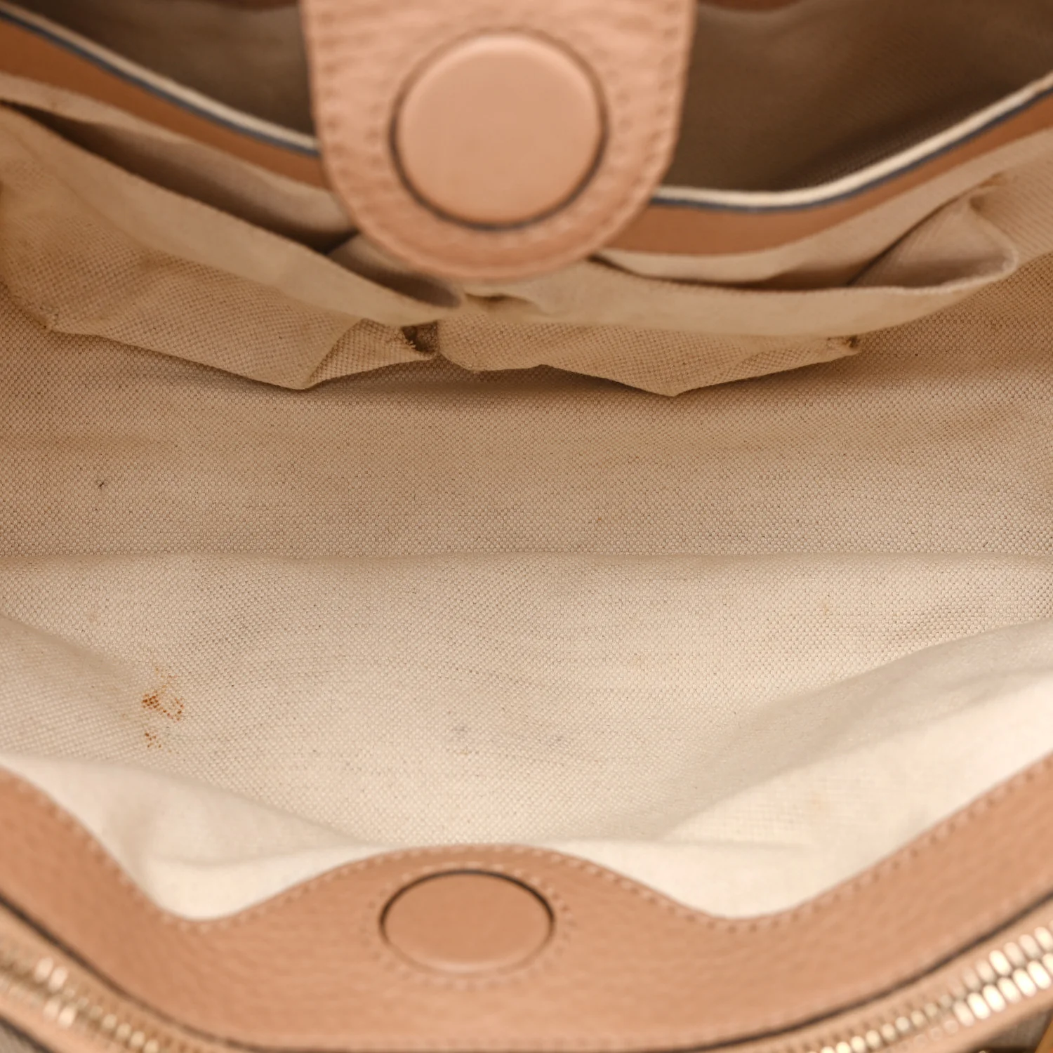 Pebbled Calfskin Medium Bamboo Shopper Tote Camelia - Image 5