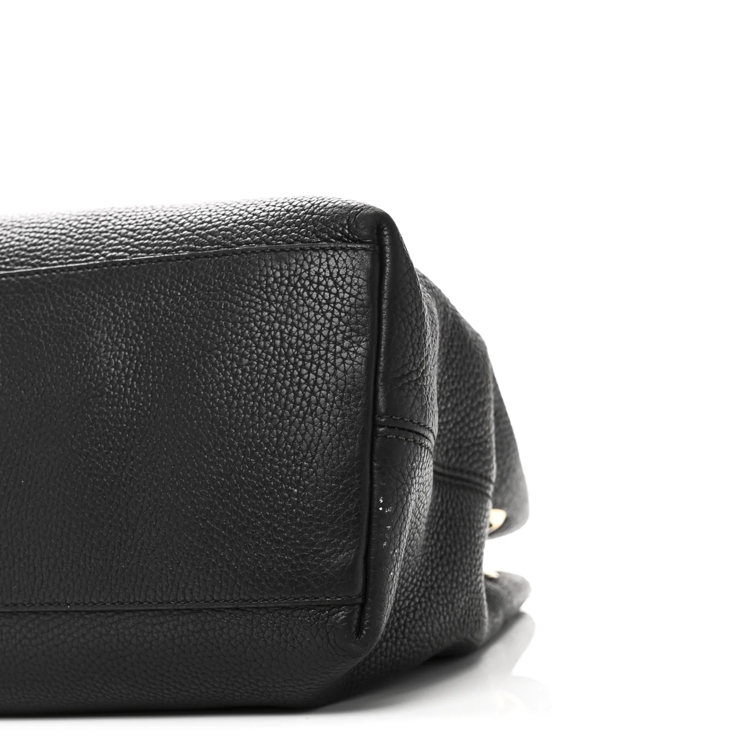 Pebbled Calfskin Medium Soho Chain Shoulder Bag Black - Image 10