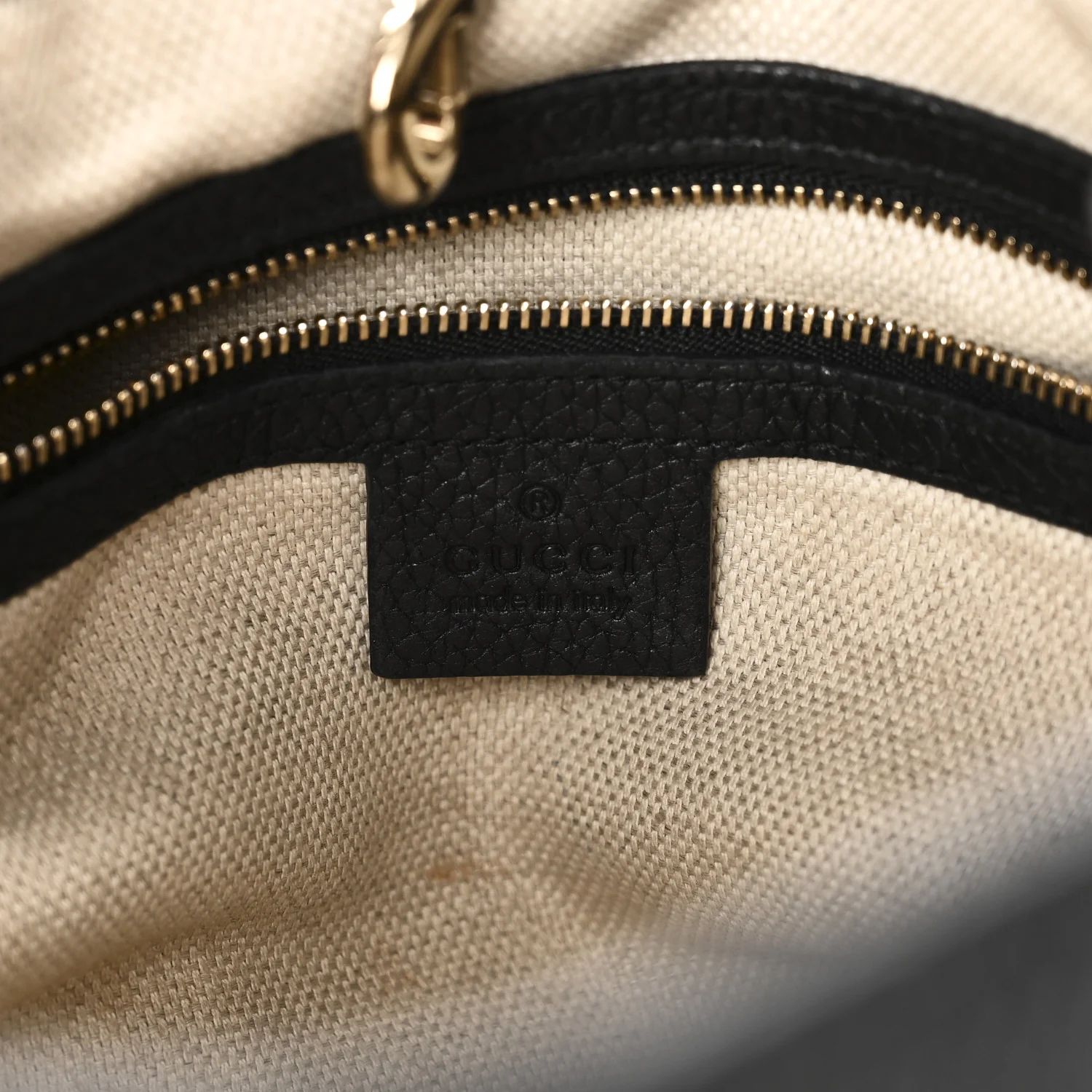 Pebbled Calfskin Medium Soho Chain Shoulder Bag Black - Image 6