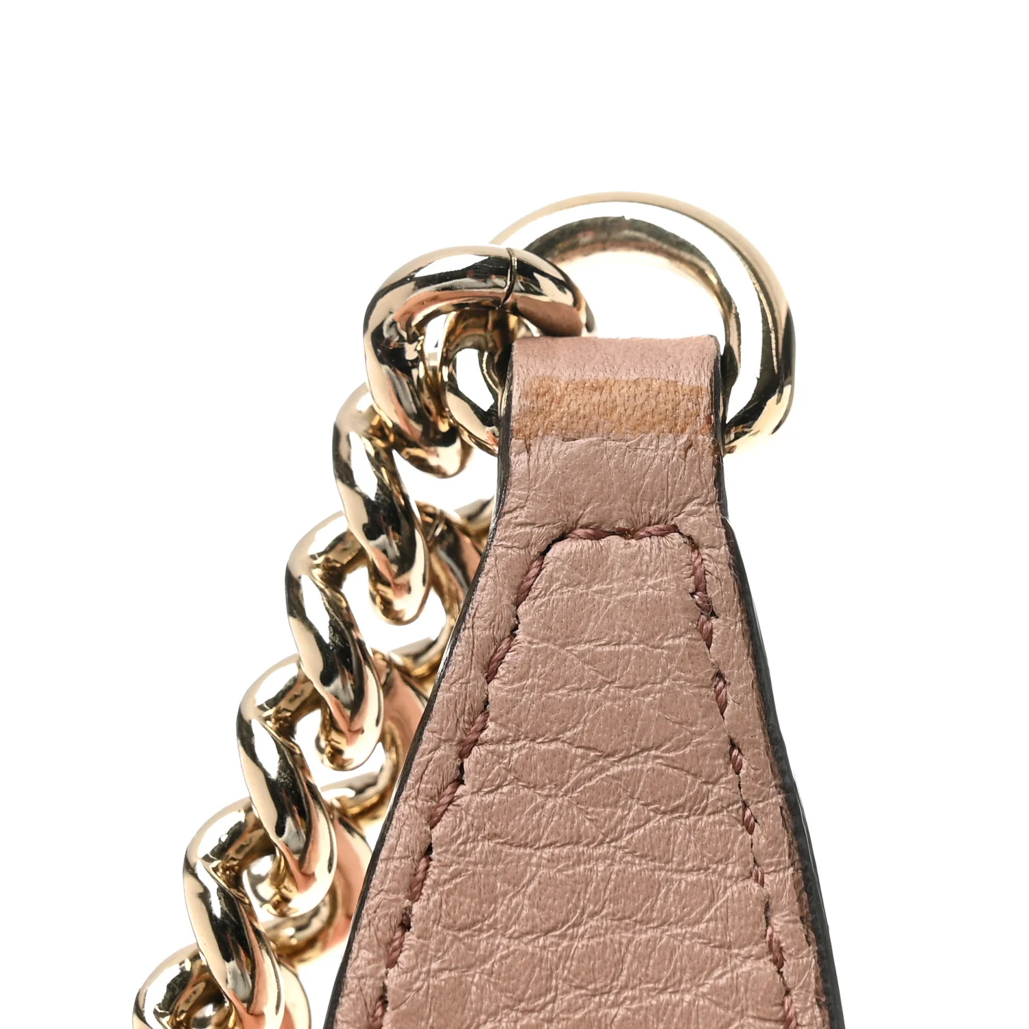 Pebbled Calfskin Medium Soho Chain Shoulder Bag Camelia - Image 23