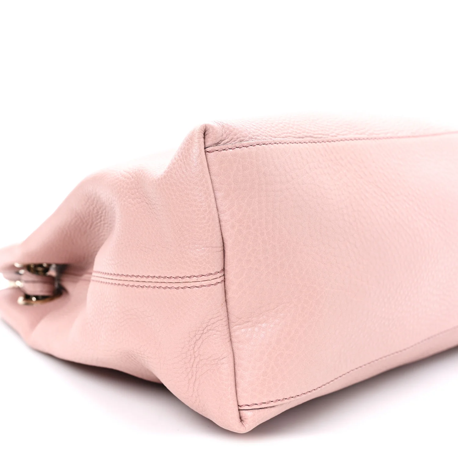 Pebbled Calfskin Medium Soho Chain Shoulder Bag Dark Cipria - Image 9