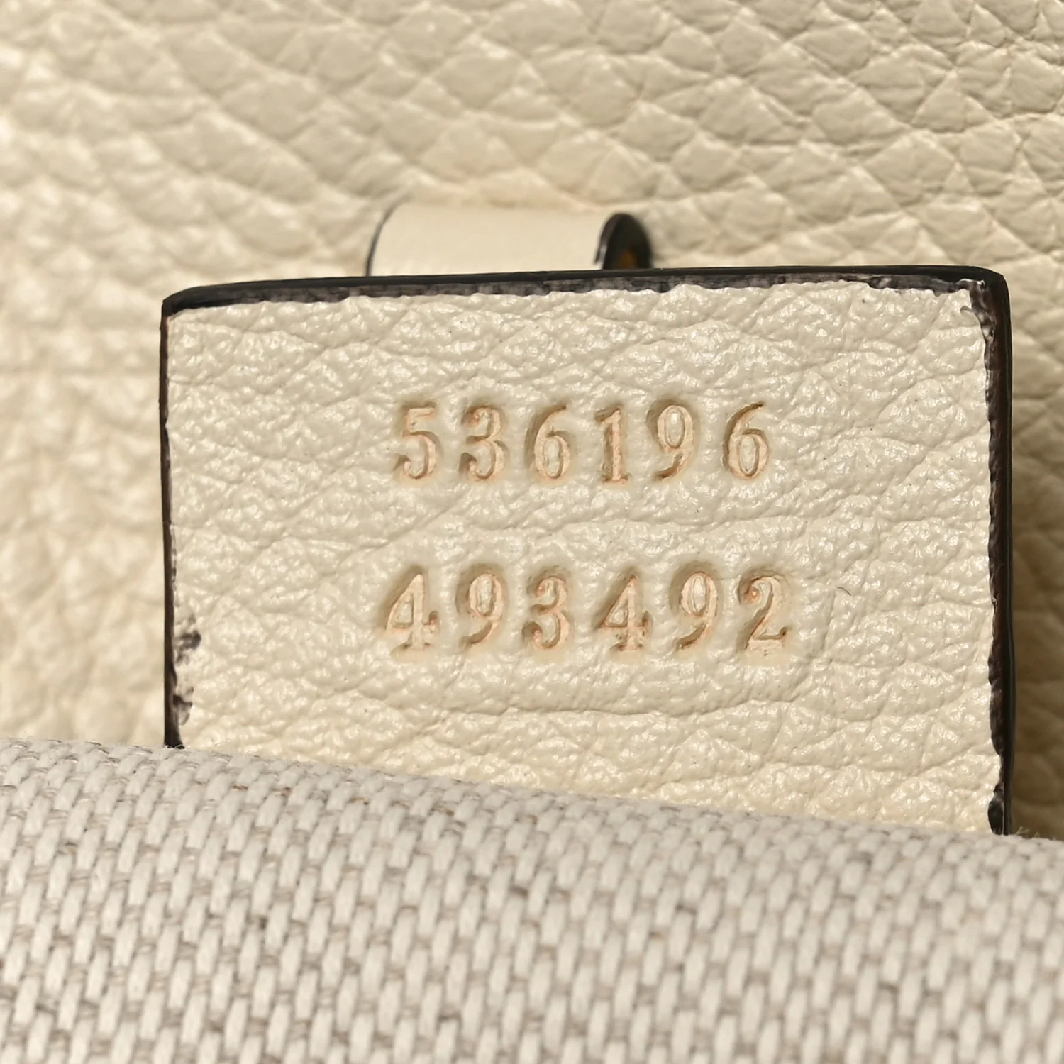 Pebbled Calfskin Medium Soho Chain Shoulder Bag Off White - Image 7