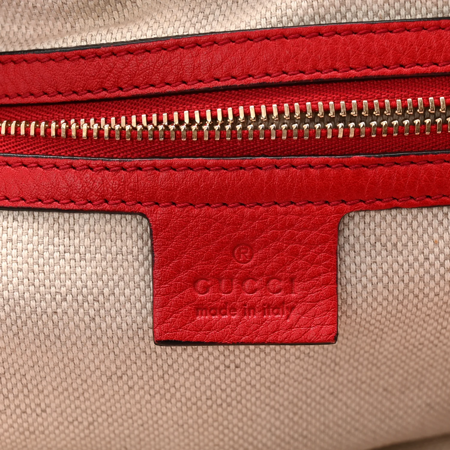 Pebbled Calfskin Medium Soho Shoulder Bag Tabasco Red - Image 6