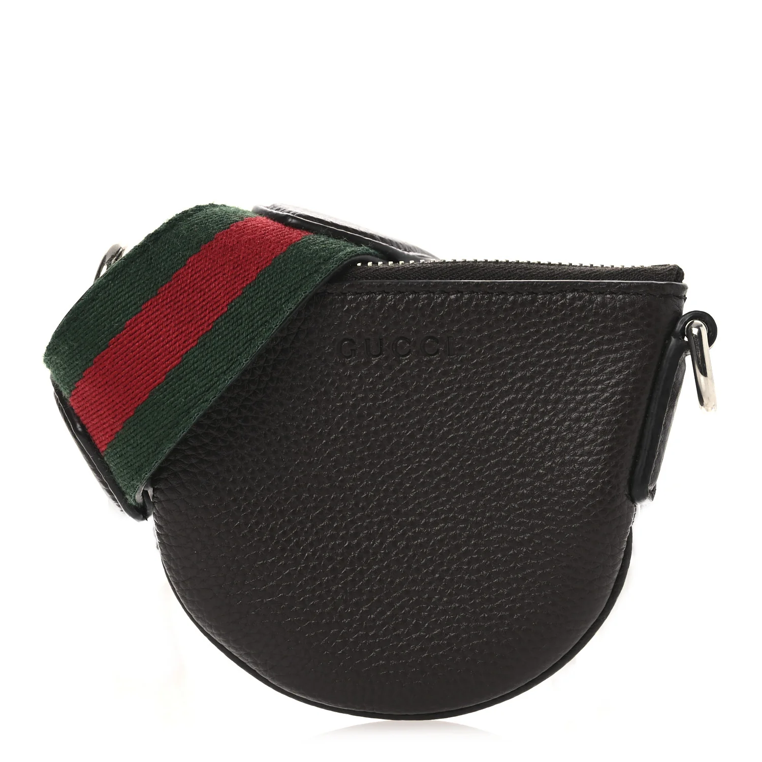 Pebbled Calfskin Mini B Shoudler Bag Brown