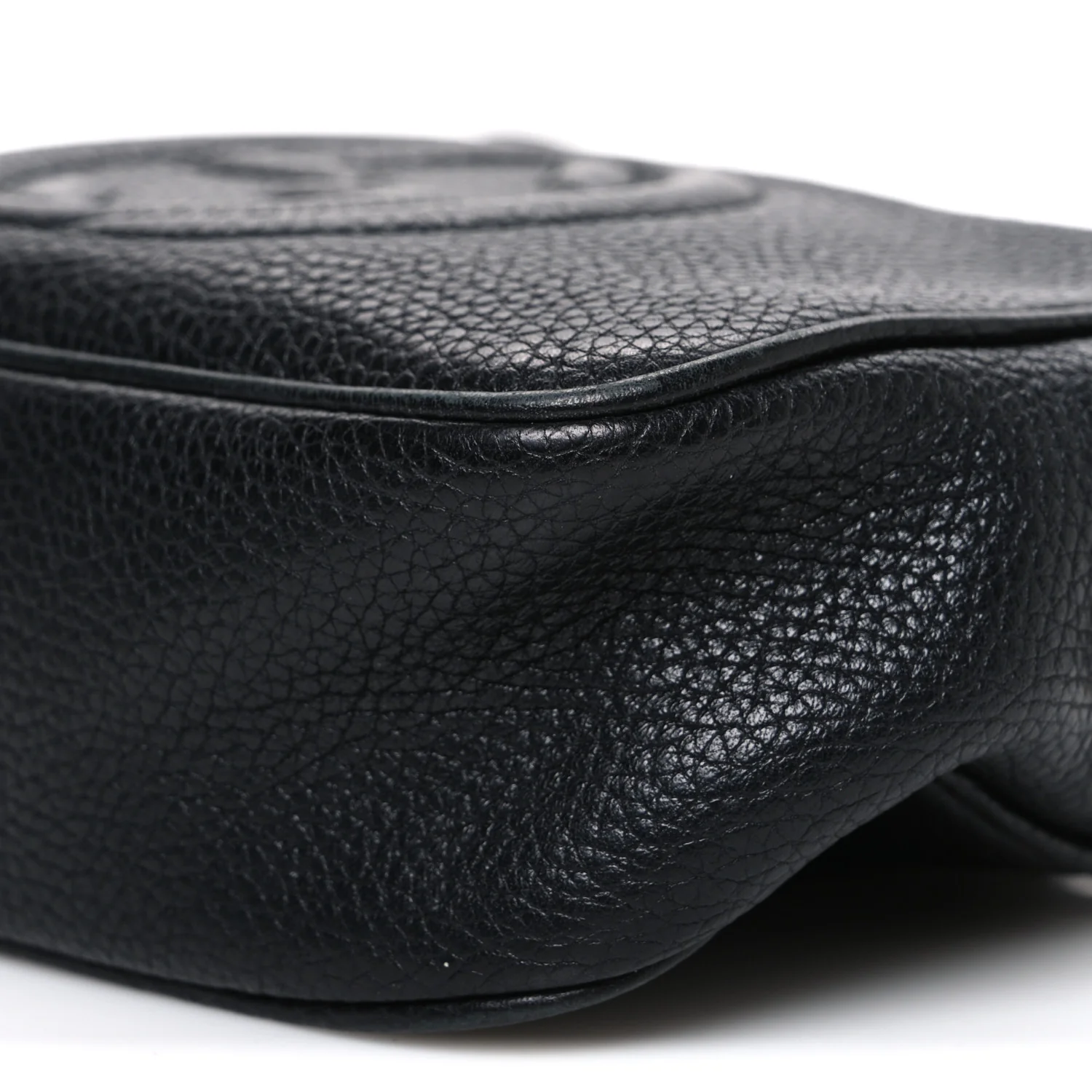Pebbled Calfskin Mini Soho Disco Bag Black - Image 10