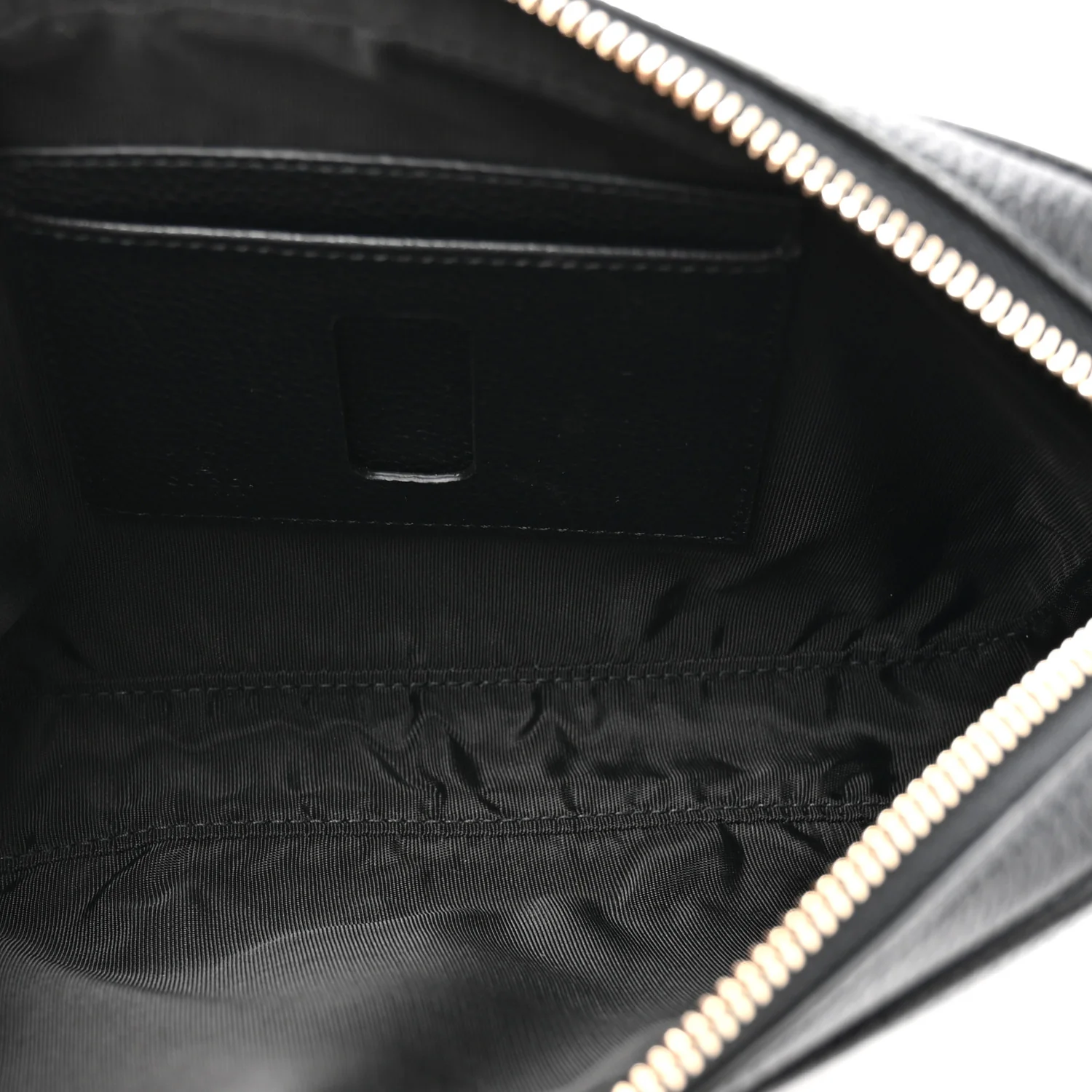Pebbled Calfskin Shoulder Bag Black - Image 5