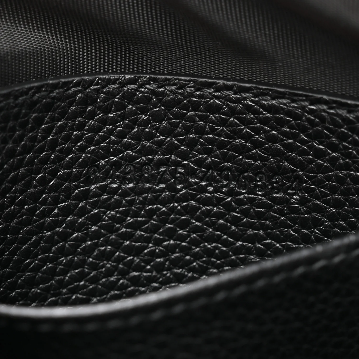 Pebbled Calfskin Shoulder Bag Black - Image 7