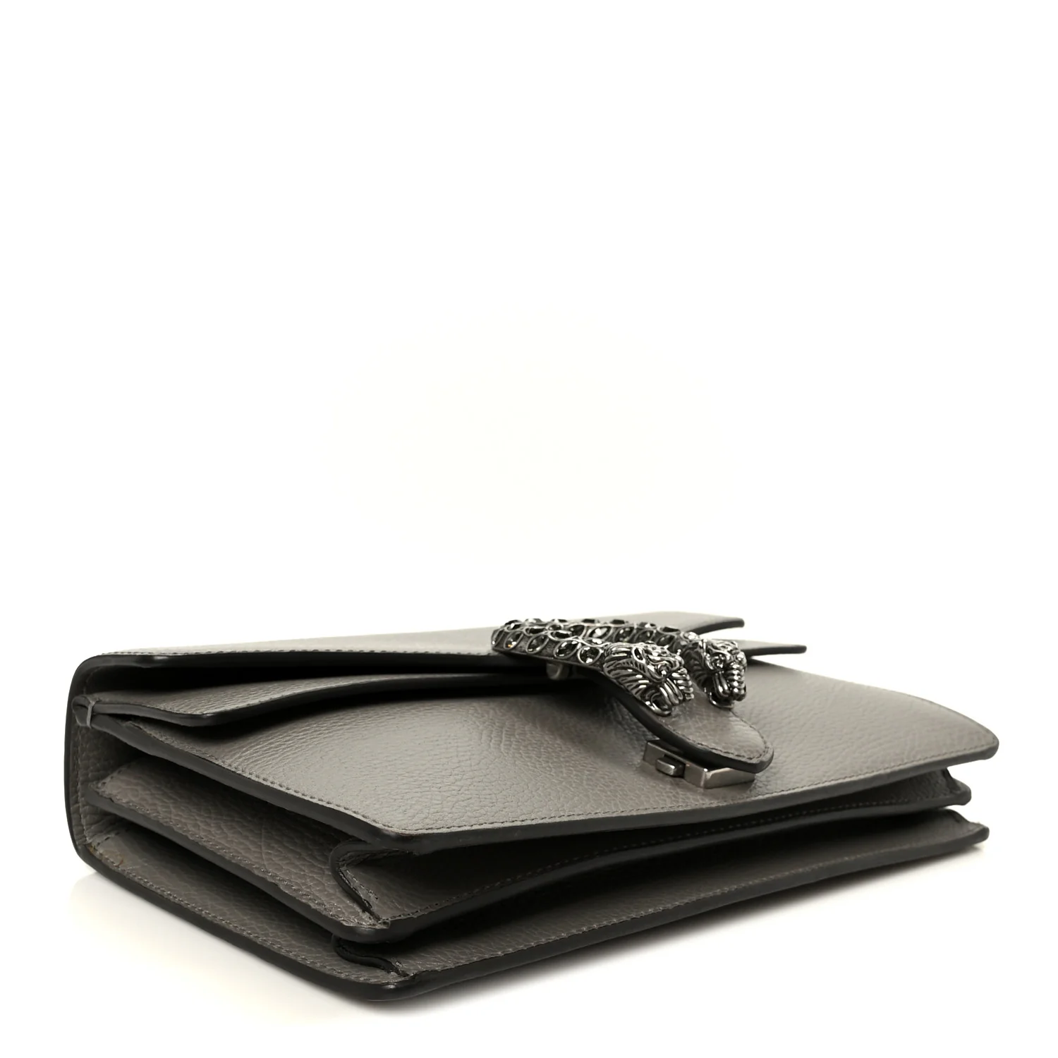 Pebbled Calfskin Small Dionysus Shoulder Bag Dusty Grey - Image 4