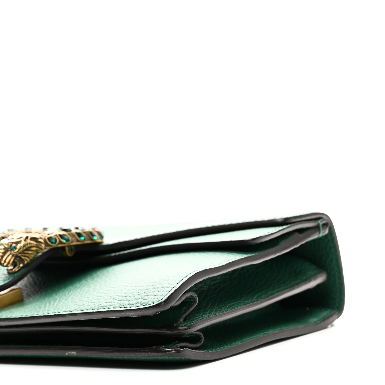 Pebbled Calfskin Small Dionysus Shoulder Bag Emerald - Image 10