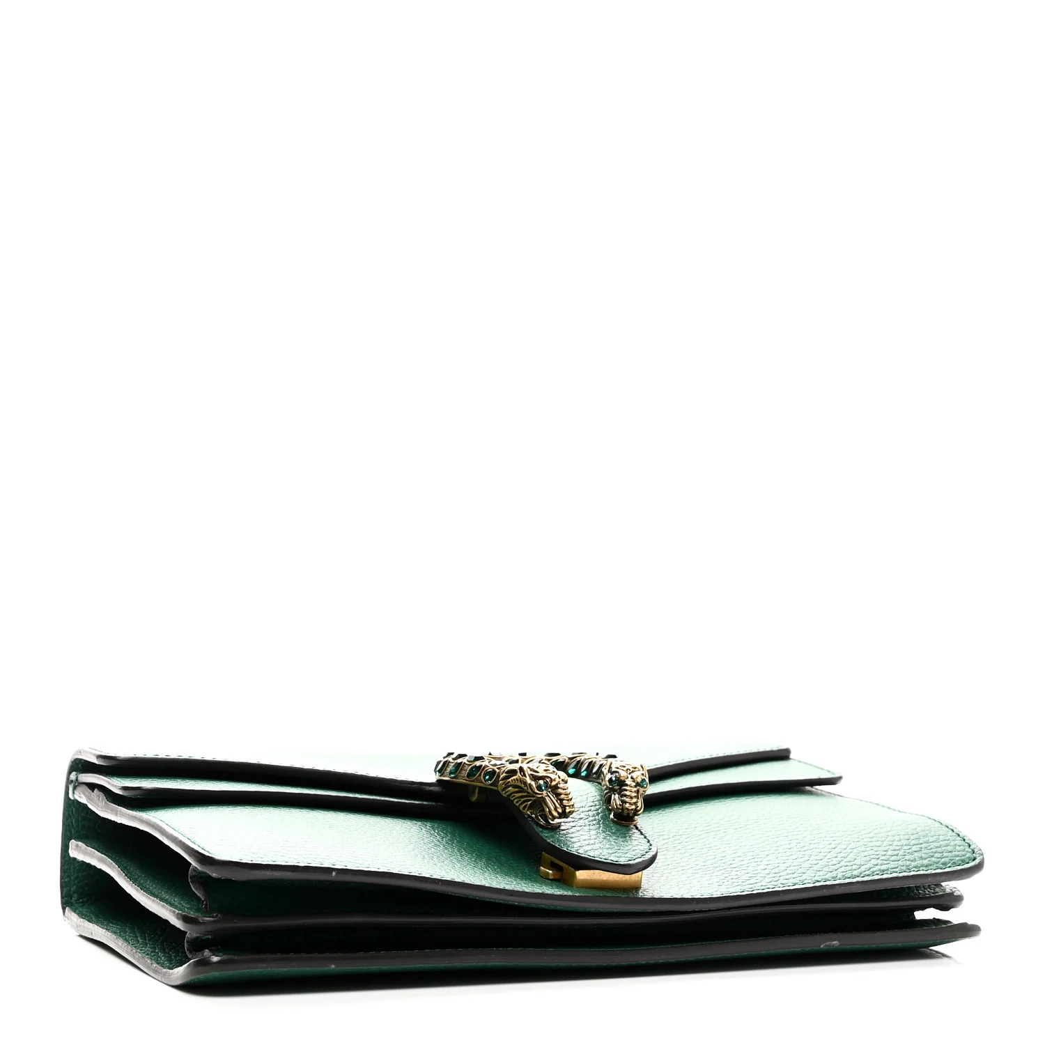 Pebbled Calfskin Small Dionysus Shoulder Bag Emerald - Image 4