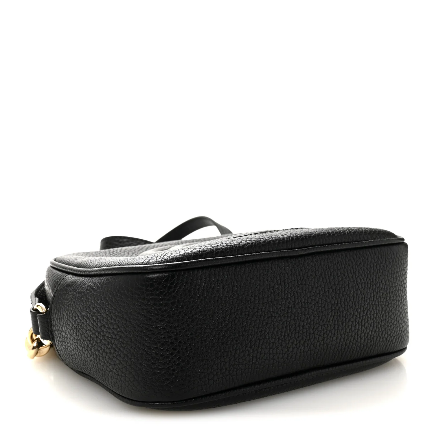 Pebbled Calfskin Small Soho Disco Bag Black - Image 6