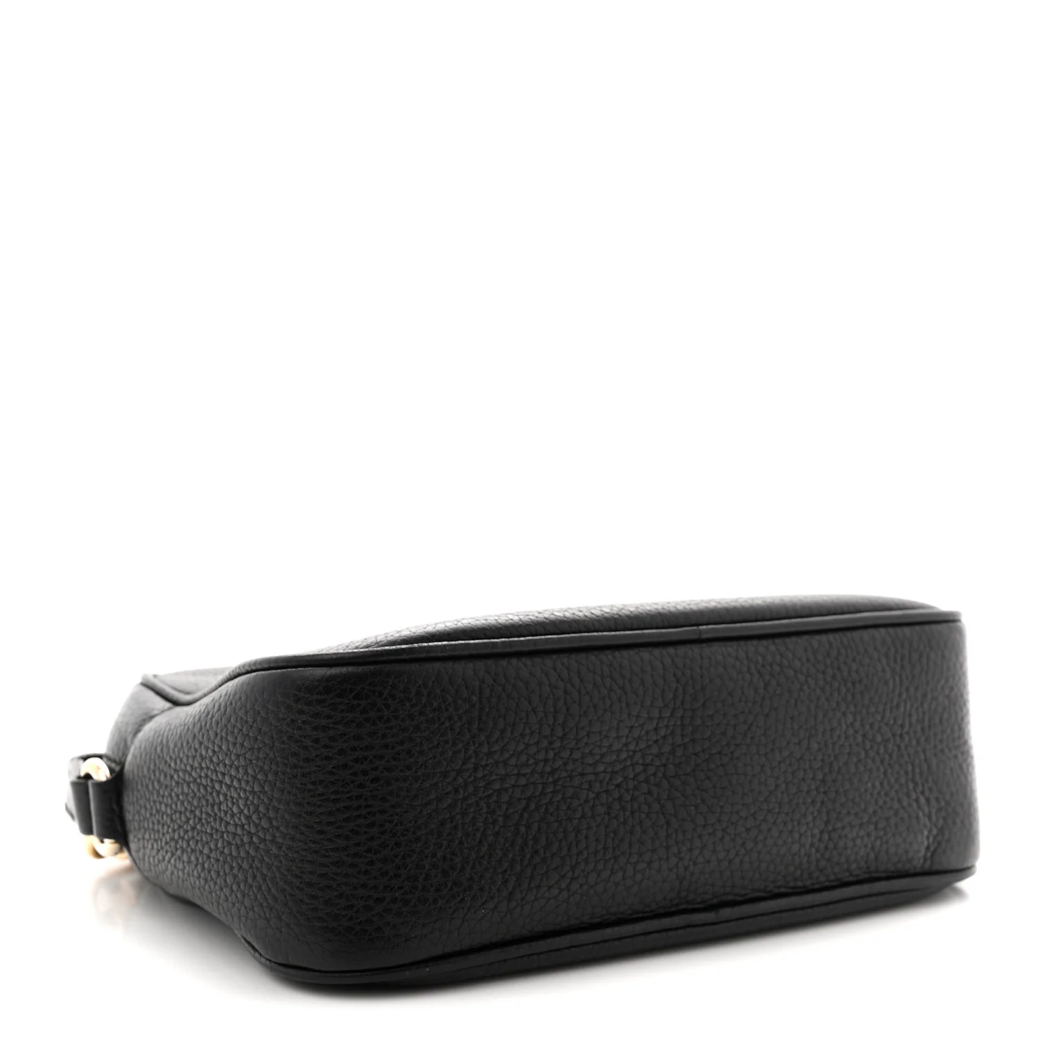 Pebbled Calfskin Small Soho Disco Bag Black - Image 4