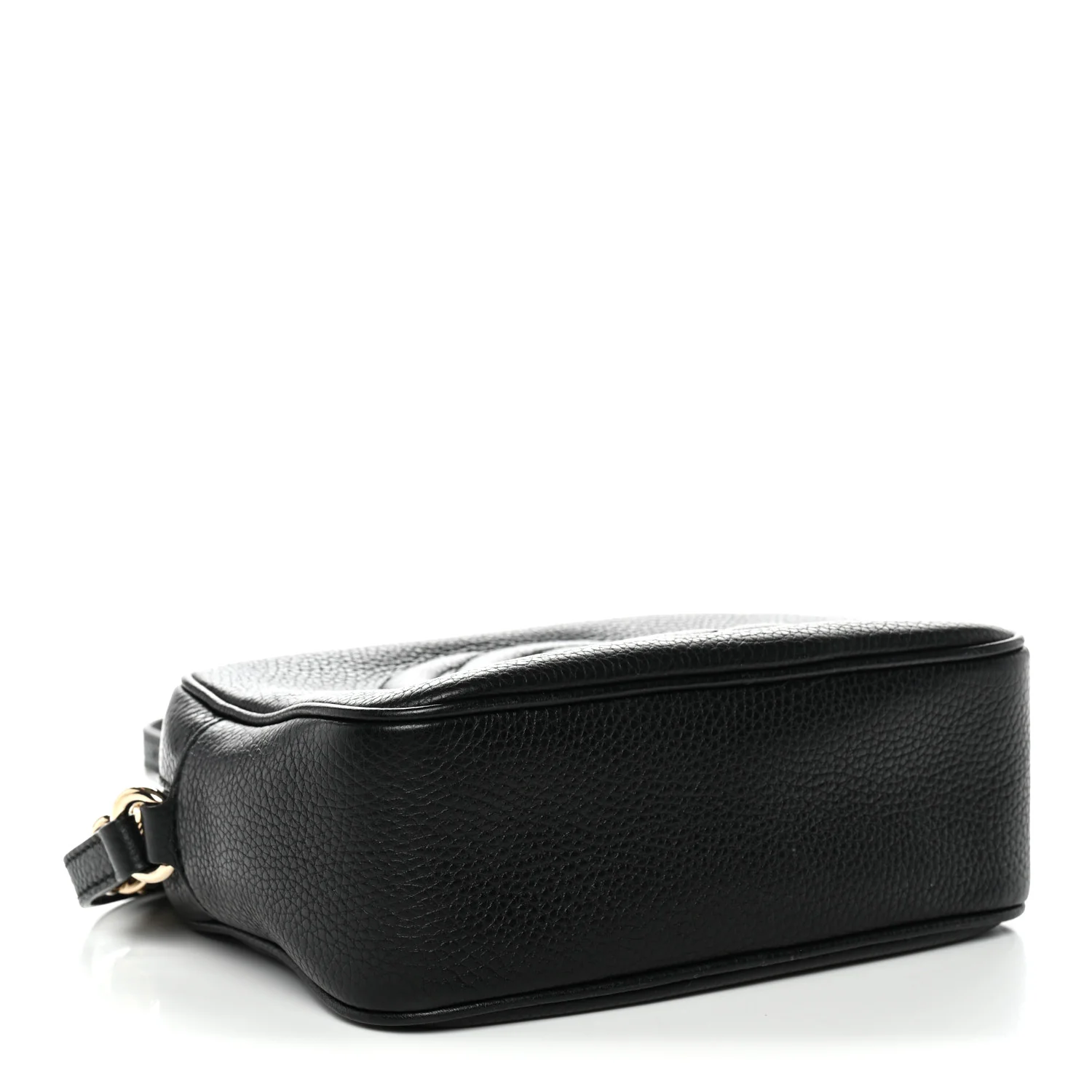 Pebbled Calfskin Small Soho Disco Bag Black - Image 4
