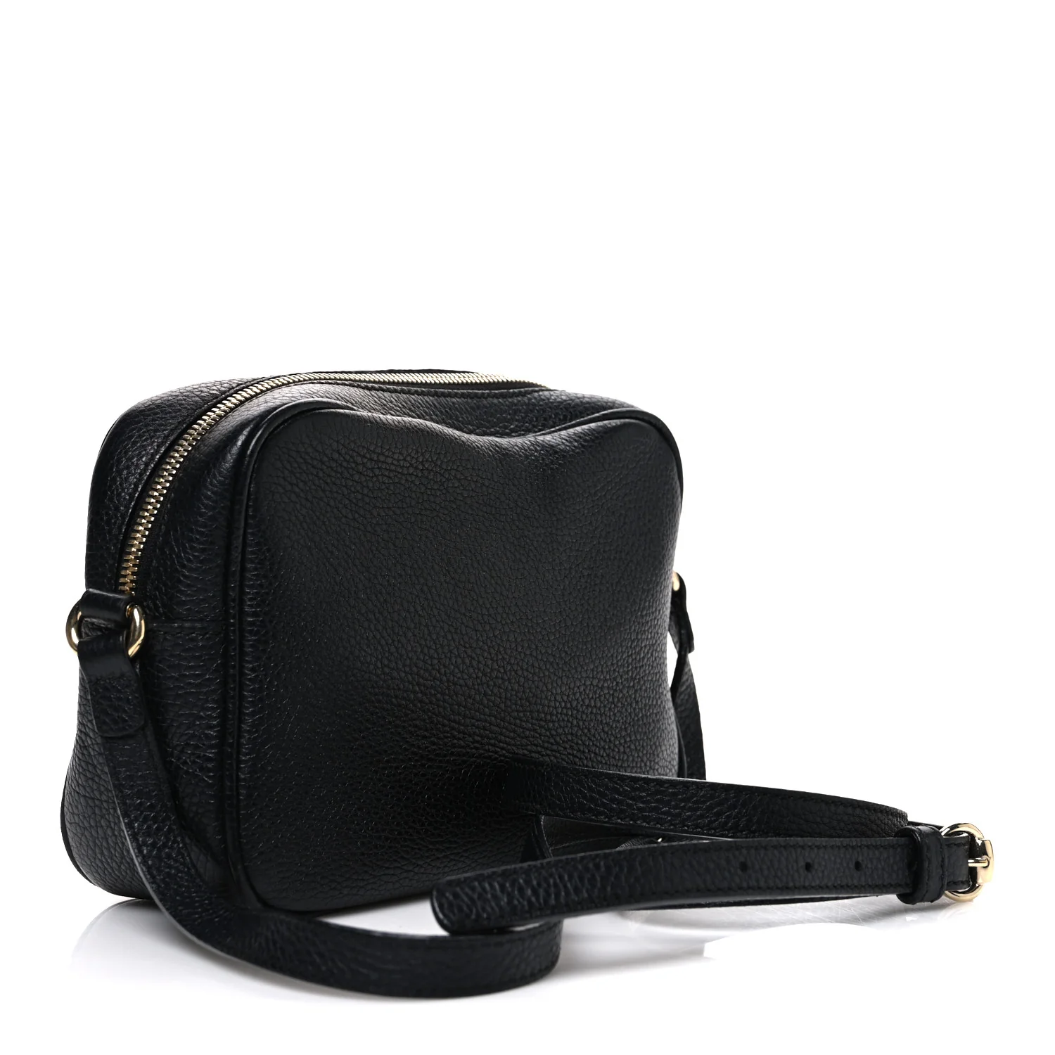 Pebbled Calfskin Small Soho Disco Bag Black - Image 2