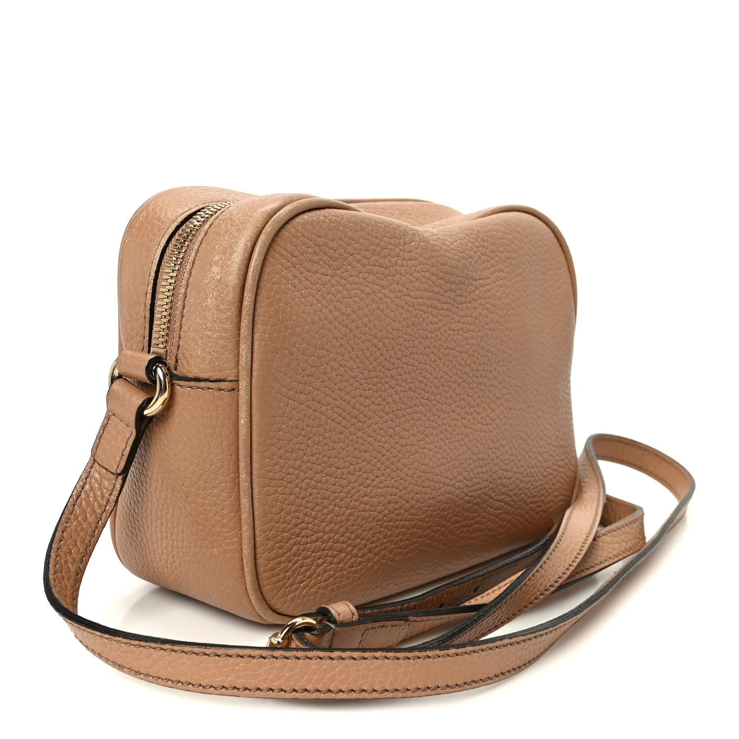 Pebbled Calfskin Small Soho Disco Bag Camelia - Image 3