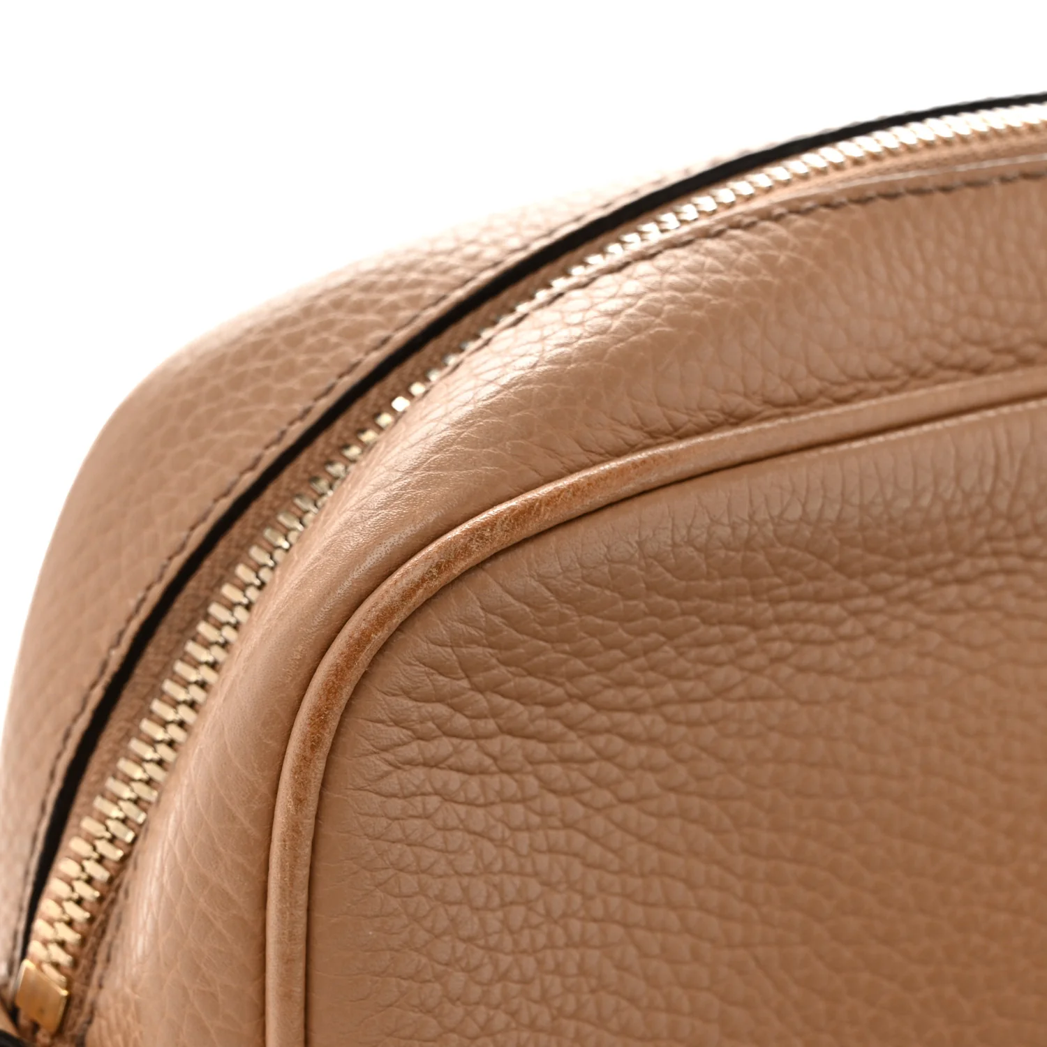 Pebbled Calfskin Small Soho Disco Bag Camelia - Image 11
