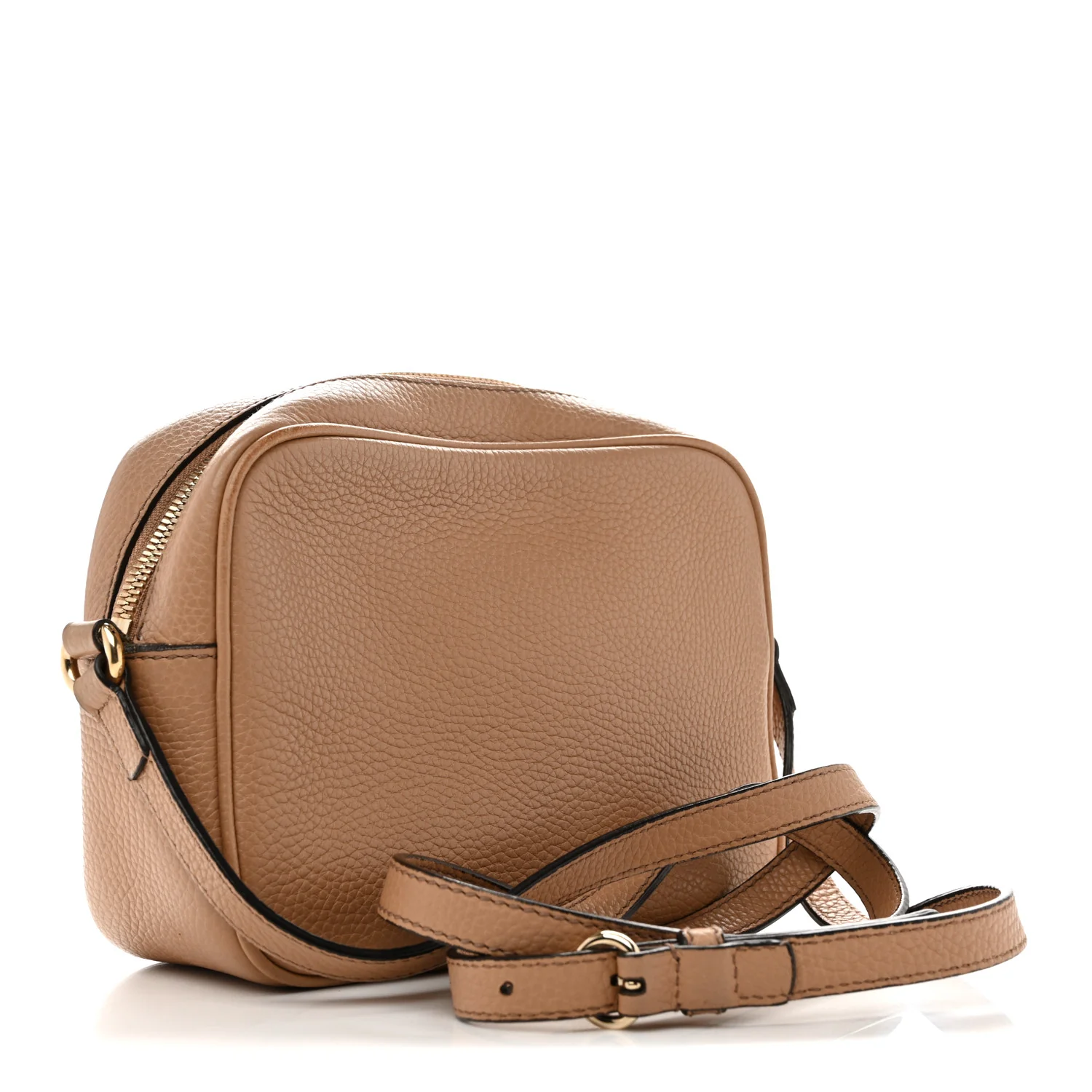 Pebbled Calfskin Small Soho Disco Bag Camelia - Image 3