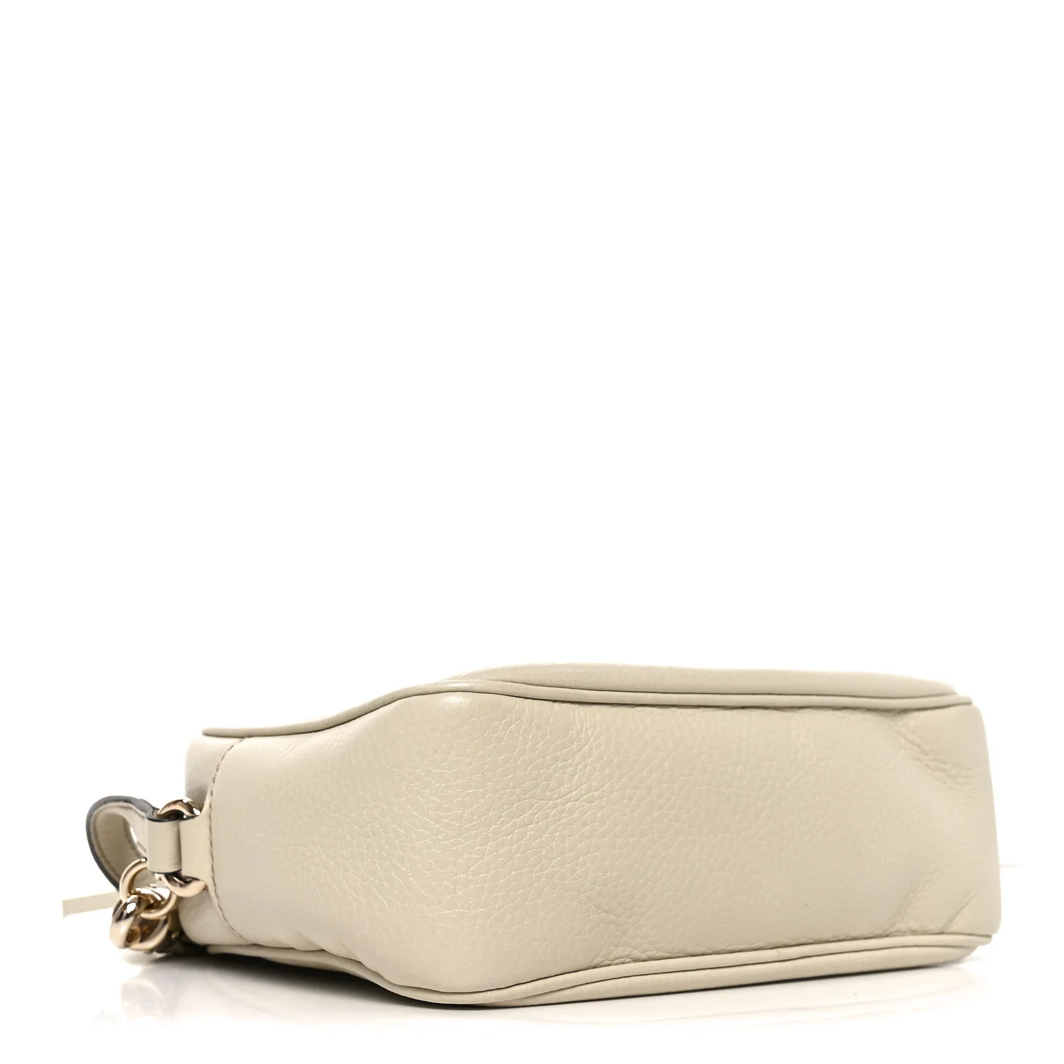 Pebbled Calfskin Small Soho Disco Bag Off White - Image 3
