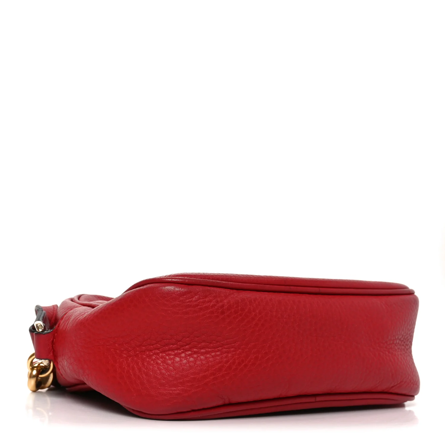 Pebbled Calfskin Small Soho Disco Bag Tabasco Red - Image 4