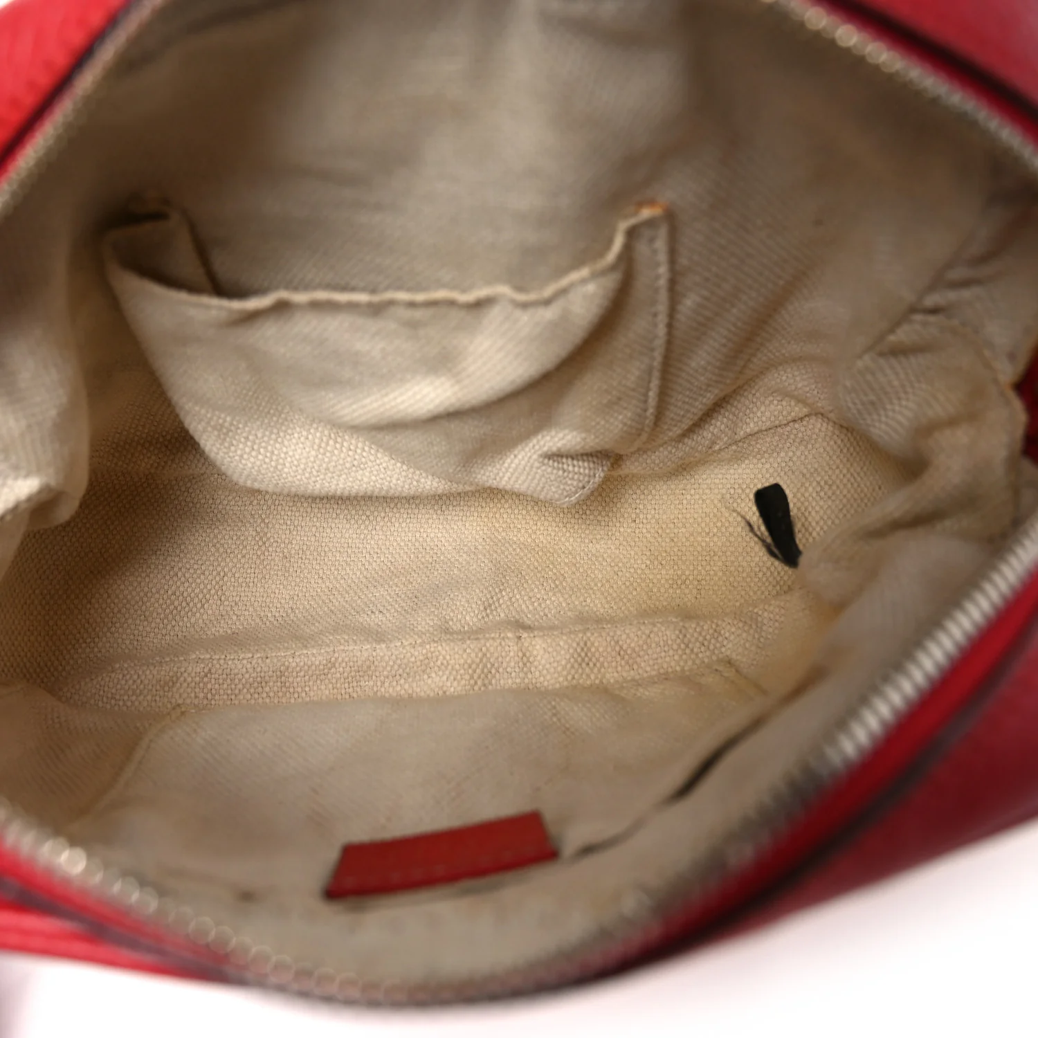 Pebbled Calfskin Small Soho Disco Bag Tabasco Red - Image 5