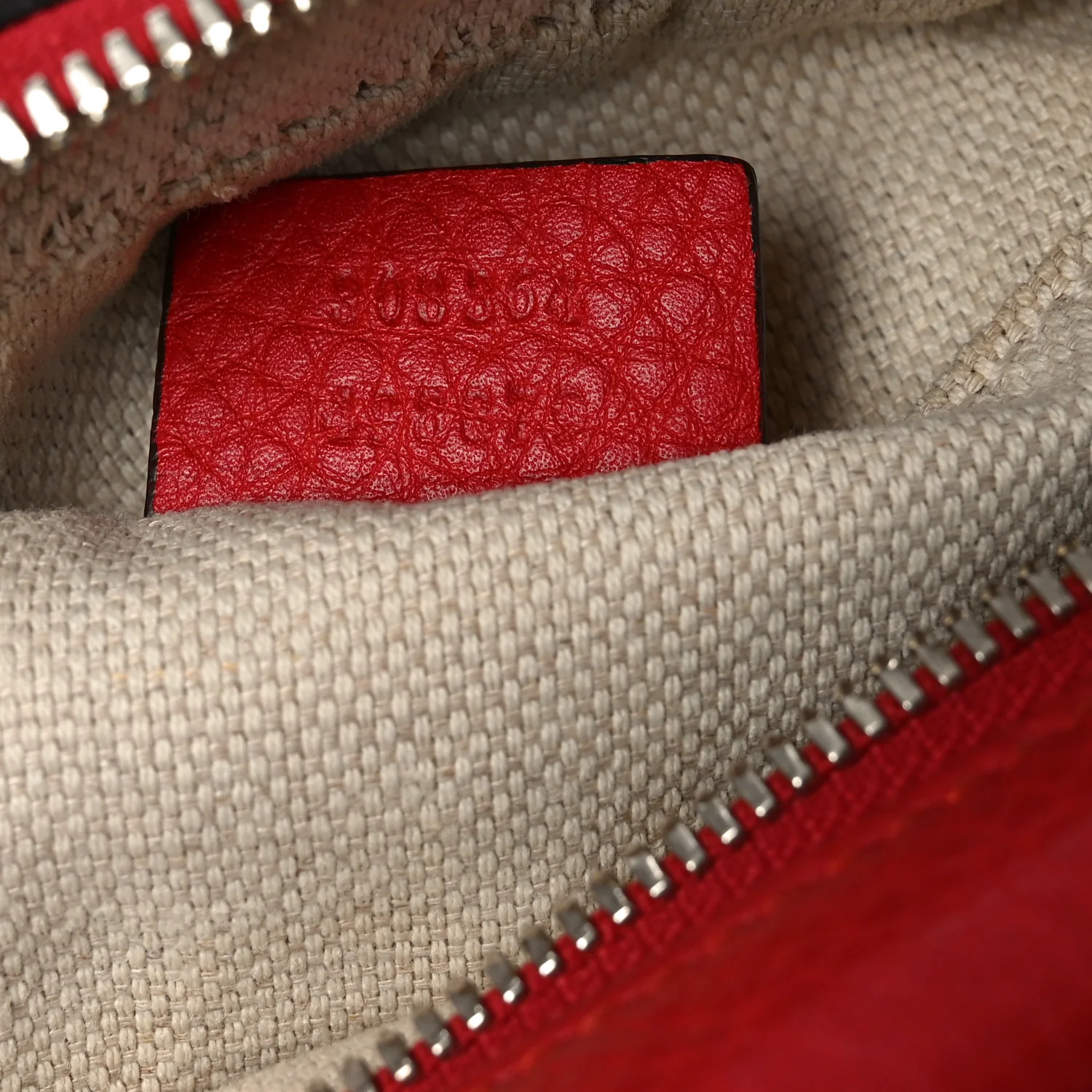 Pebbled Calfskin Small Soho Disco Bag Tabasco Red - Image 7