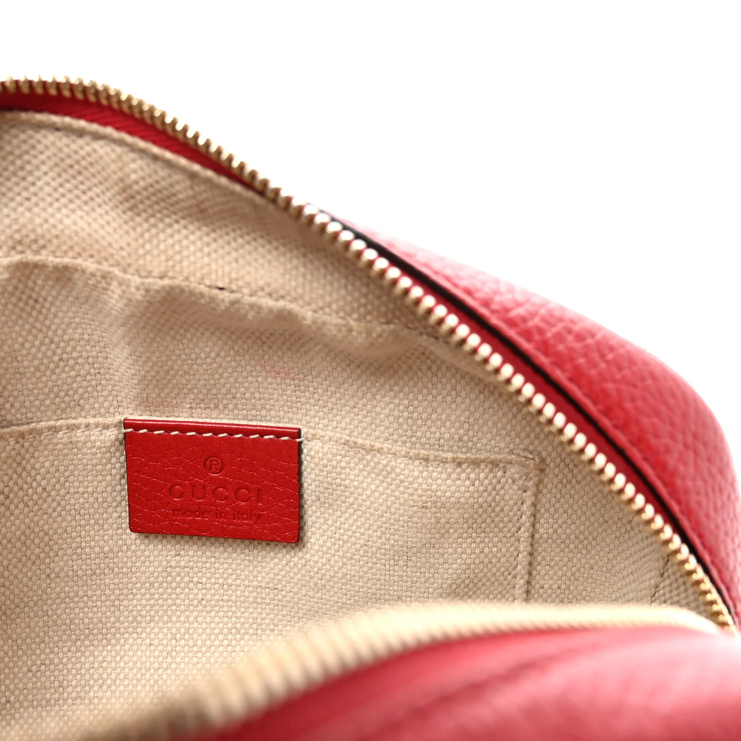 Pebbled Calfskin Small Soho Disco Bag Tabasco Red - Image 6