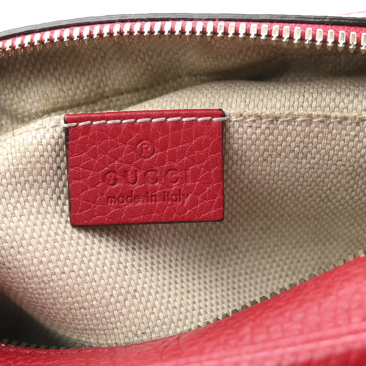 Pebbled Calfskin Small Soho Disco Bag Tabasco Red - Image 6