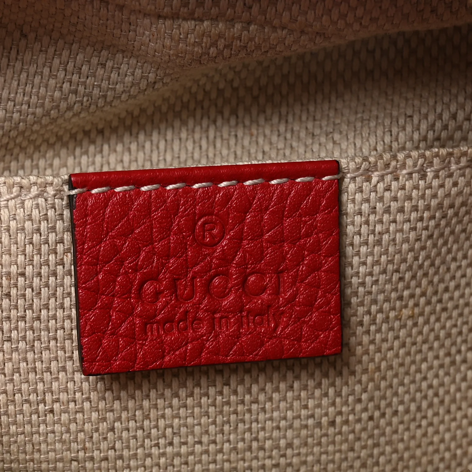 Pebbled Calfskin Small Soho Disco Bag Tabasco Red - Image 6