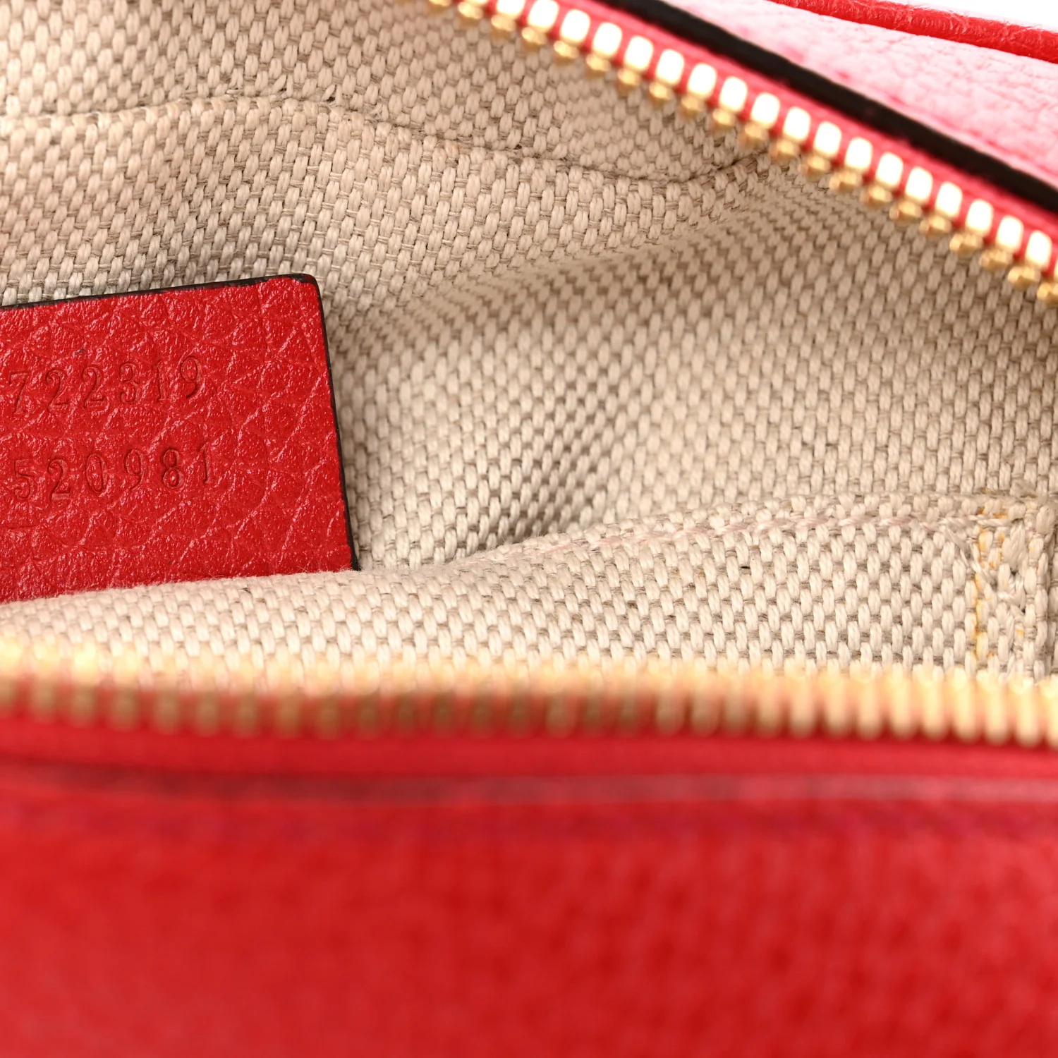 Pebbled Calfskin Small Soho Disco Bag Vibrant Red - Image 7