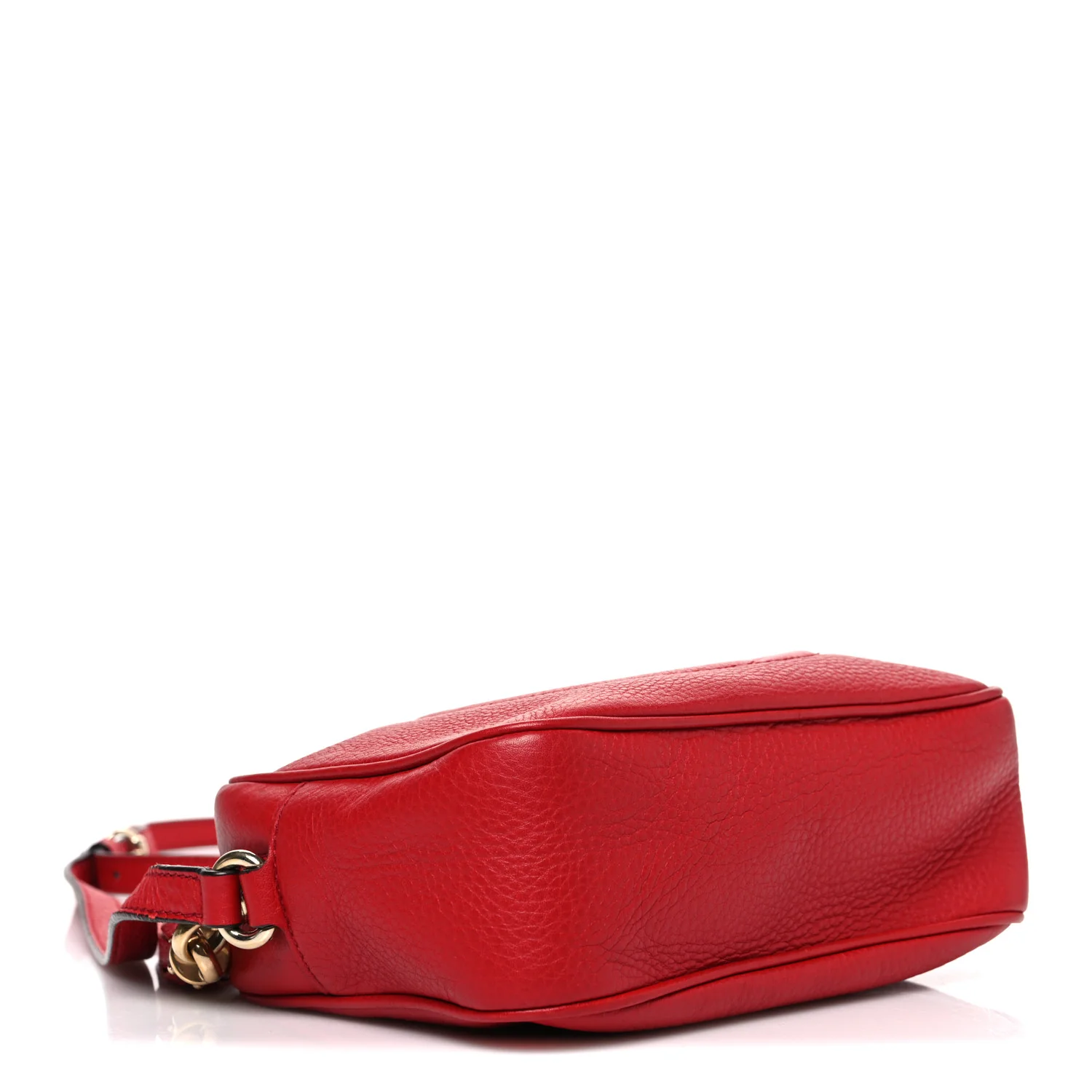 Pebbled Calfskin Small Soho Disco Bag Vibrant Red - Image 4
