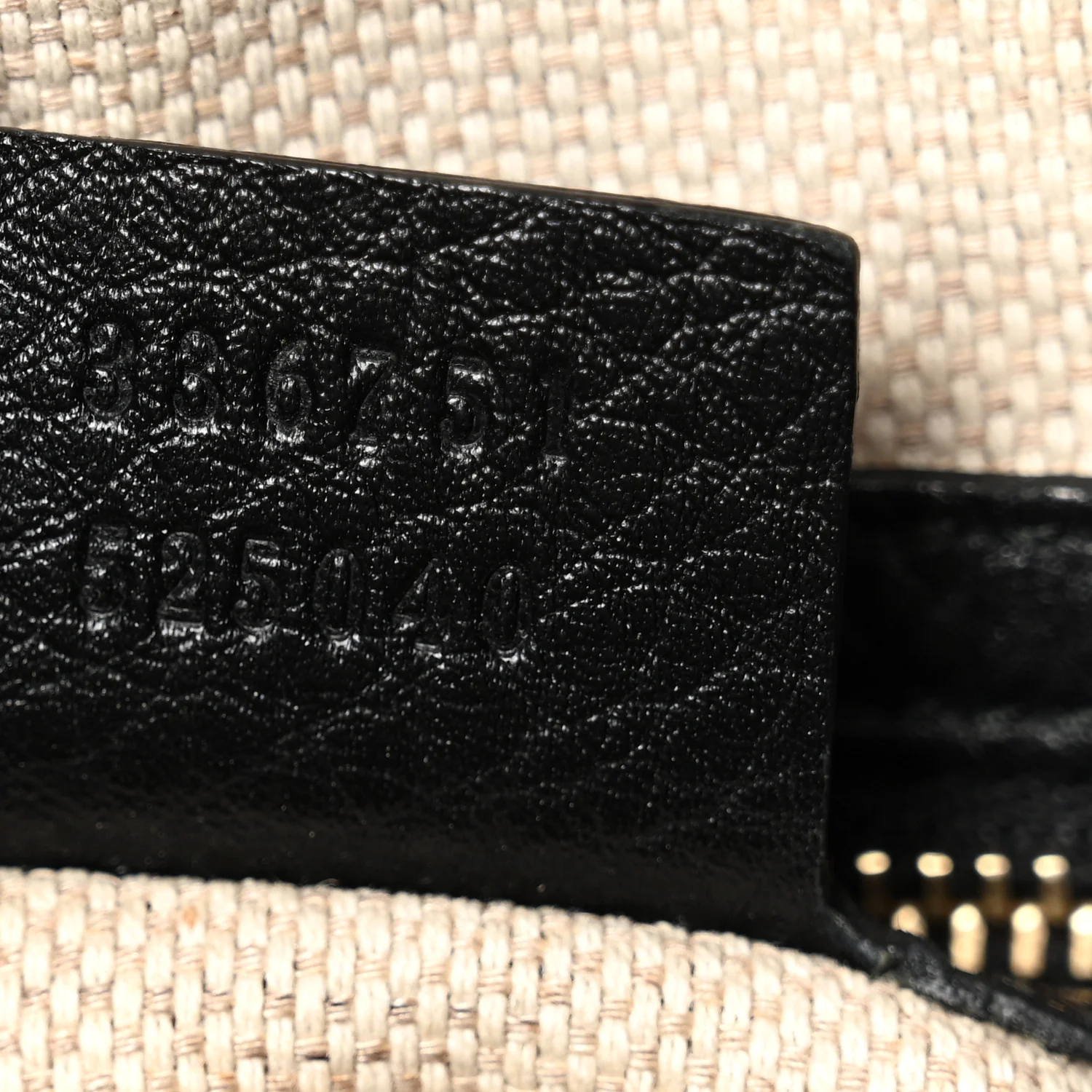 Pebbled Calfskin Small Soho Shoulder Bag Black - Image 7
