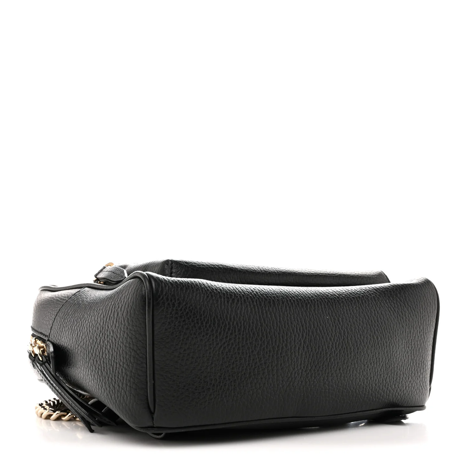 Pebbled Calfskin Soho Chain Backpack Black - Image 4