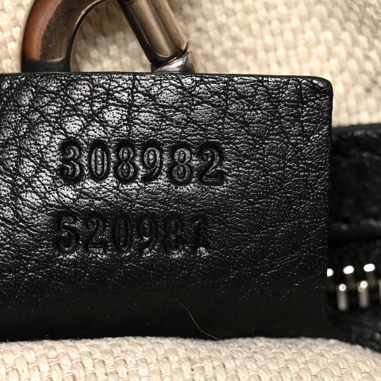 Pebbled Calfskin Studded Medium Soho Chain Shoulder Bag Black - Image 7