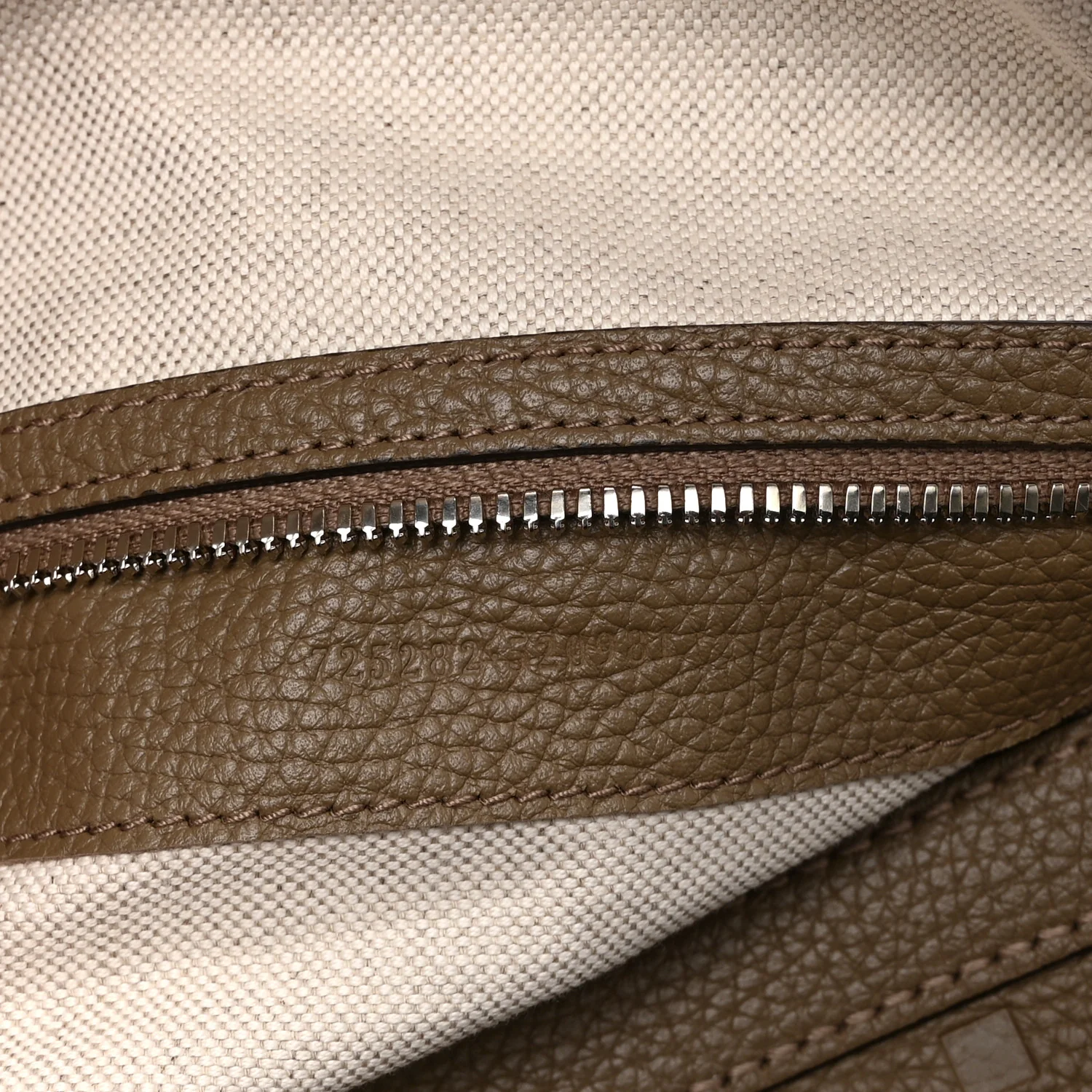 Piuma Calfskin Jumbo GG Embossed Large Duffle Bag Good Taupe - Image 6