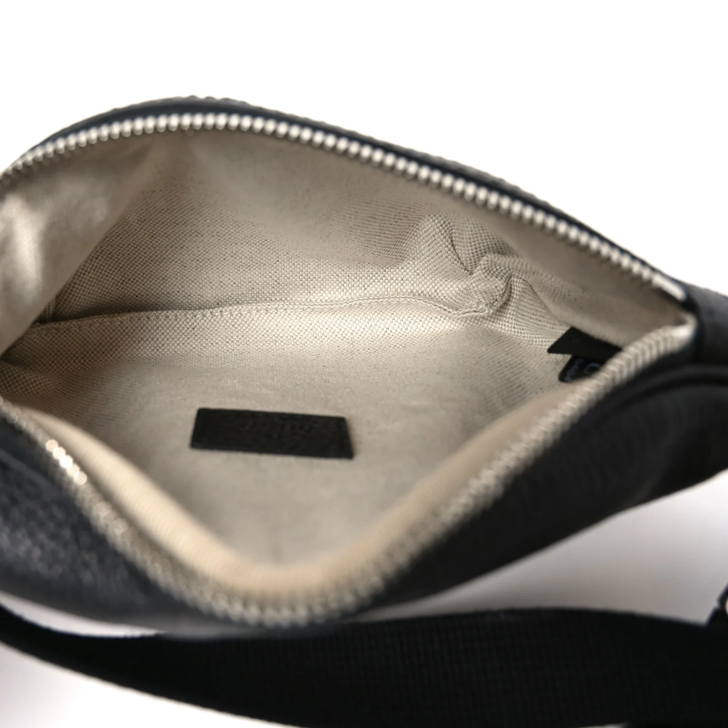 Piuma Calfskin Jumbo GG Embossed Small Belt Bag Black - Image 5