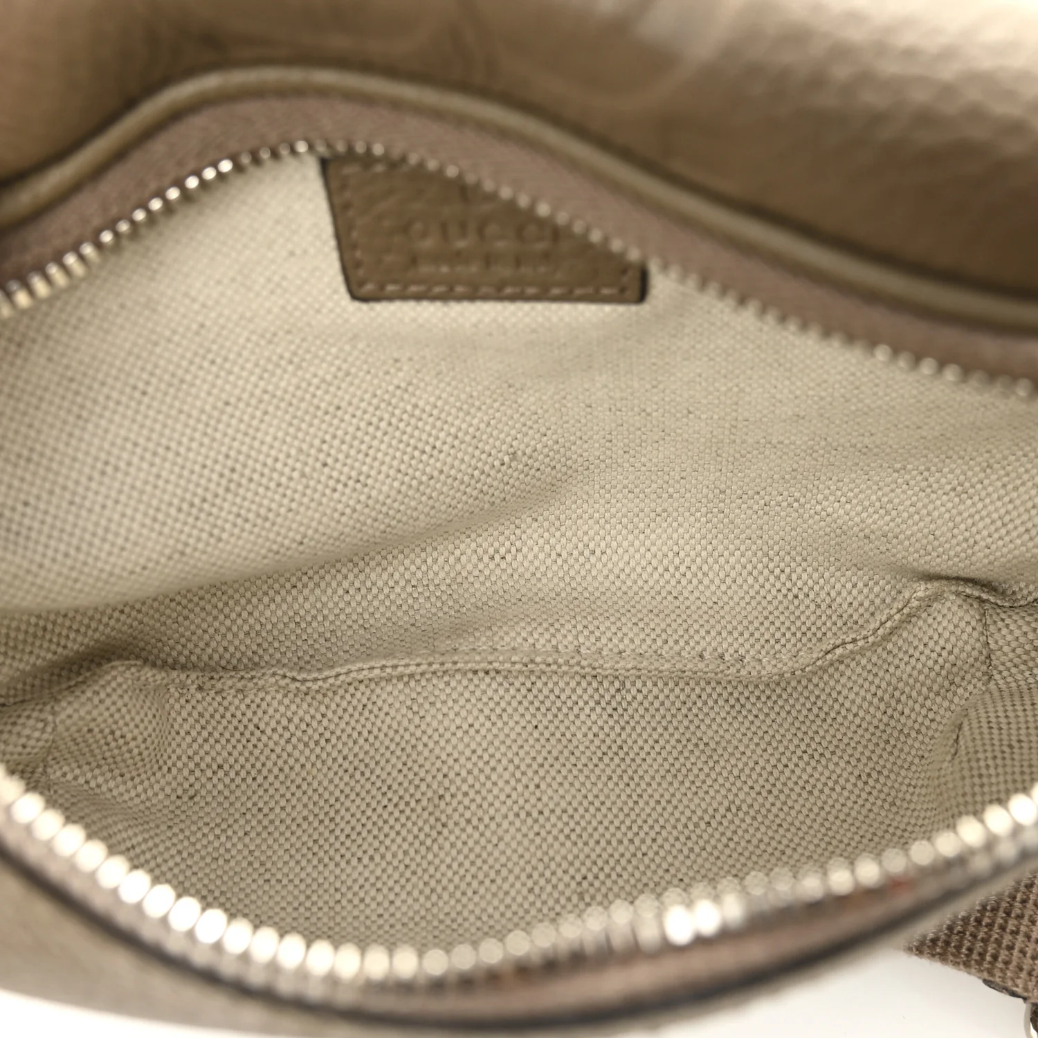 Piuma Calfskin Jumbo GG Embossed Small Belt Bag Good Taupe - Image 5