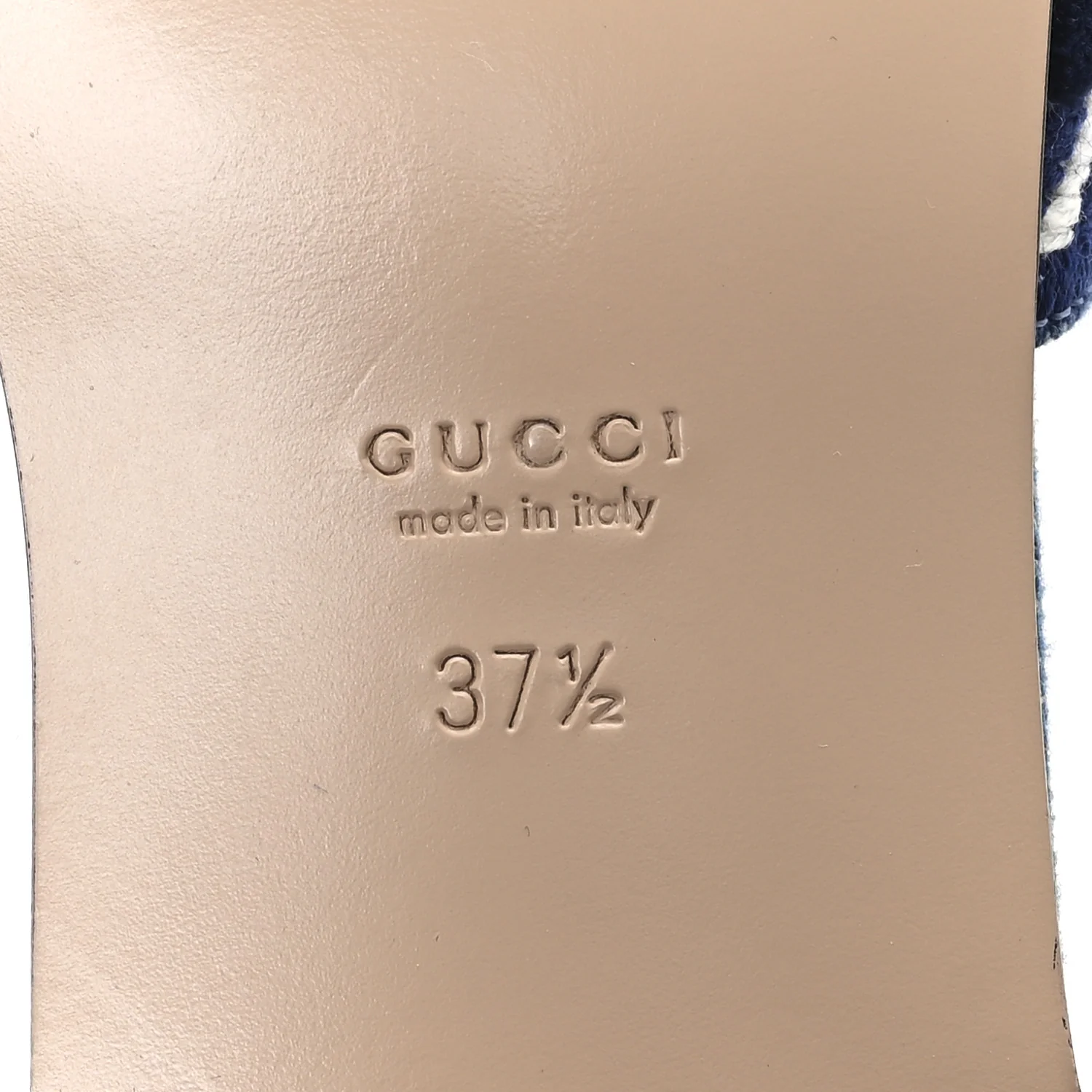 Plain Spain Denim Logo Slide Sandals 37.5 Light Blue - Image 7