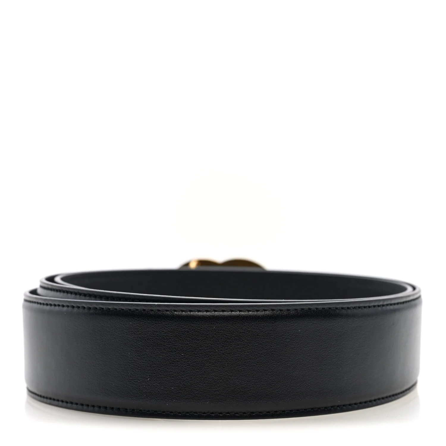 Plutone Calfskin Geometric Double G 40mm Belt 110 44 Black - Image 2