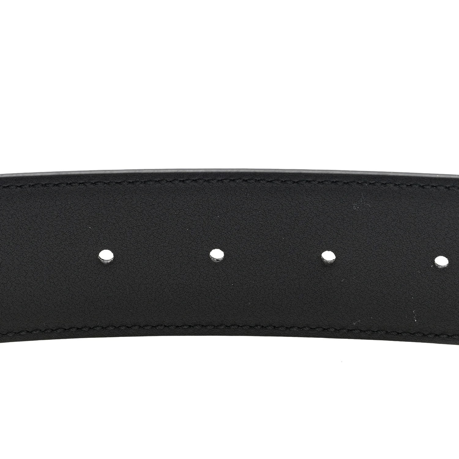 Plutone Calfskin Geometric Double G 40mm Belt 110 44 Black - Image 4