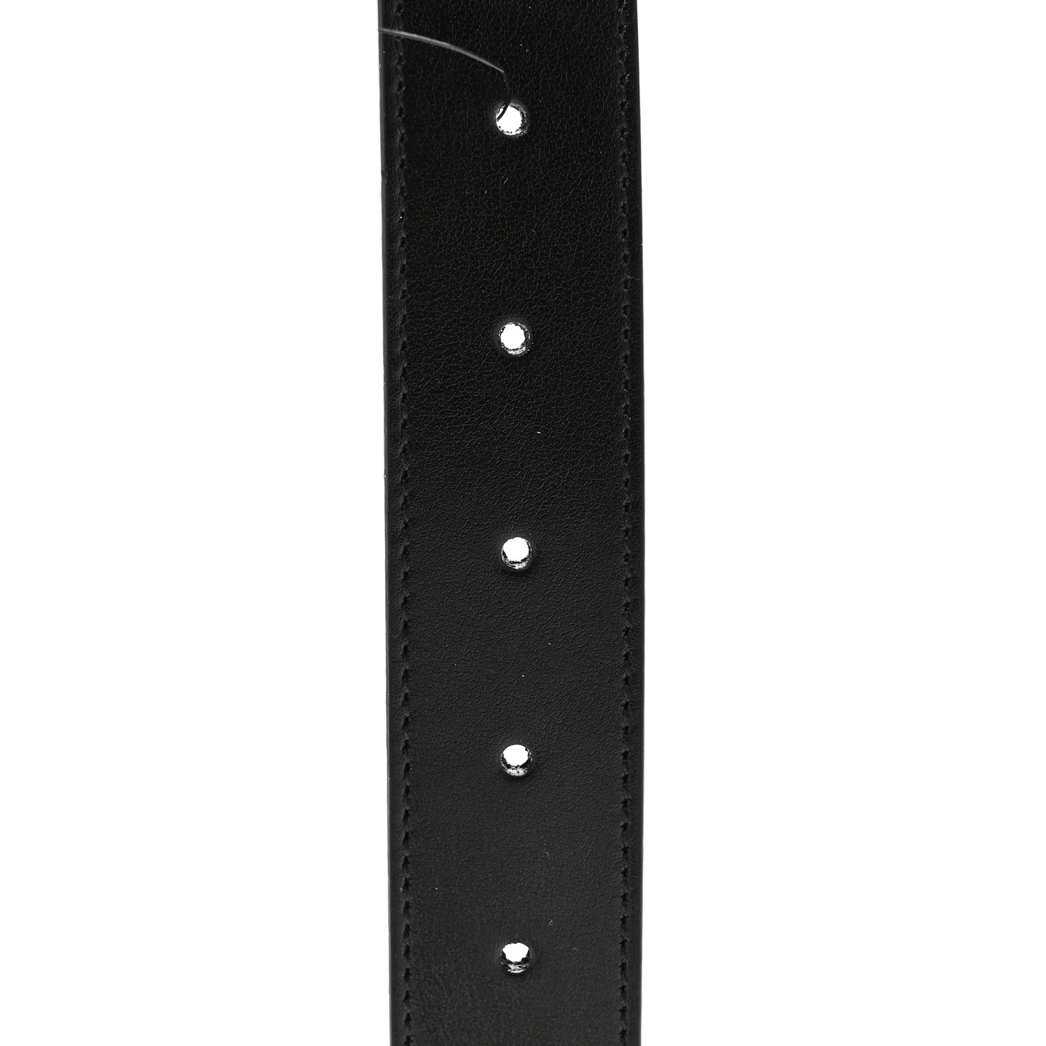 Plutone Calfskin Plaque GG 30mm Belt 80 32 Black - Image 3