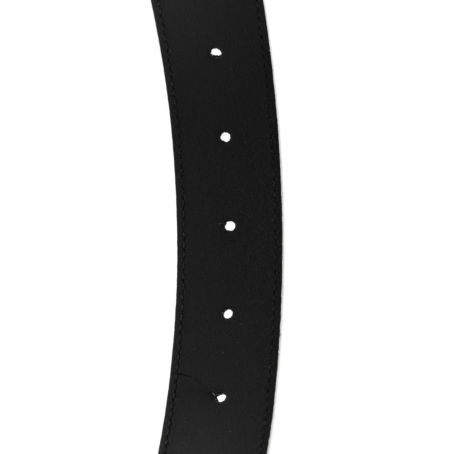 Plutone Calfskin Plaque GG 30mm Belt 80 32 Black - Image 4